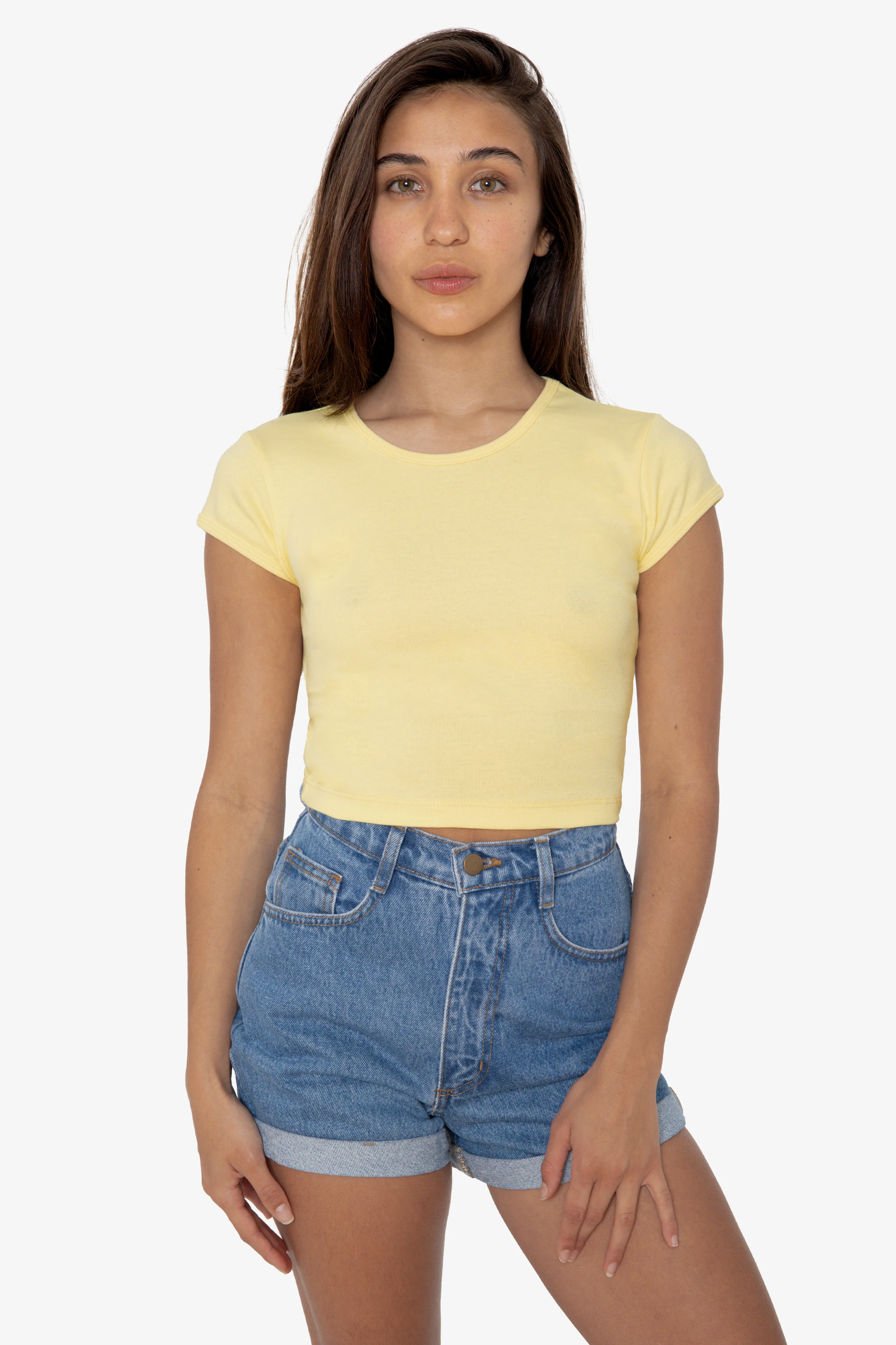 43035 - Cap Sleeve Baby Rib Crop Top - Image 47