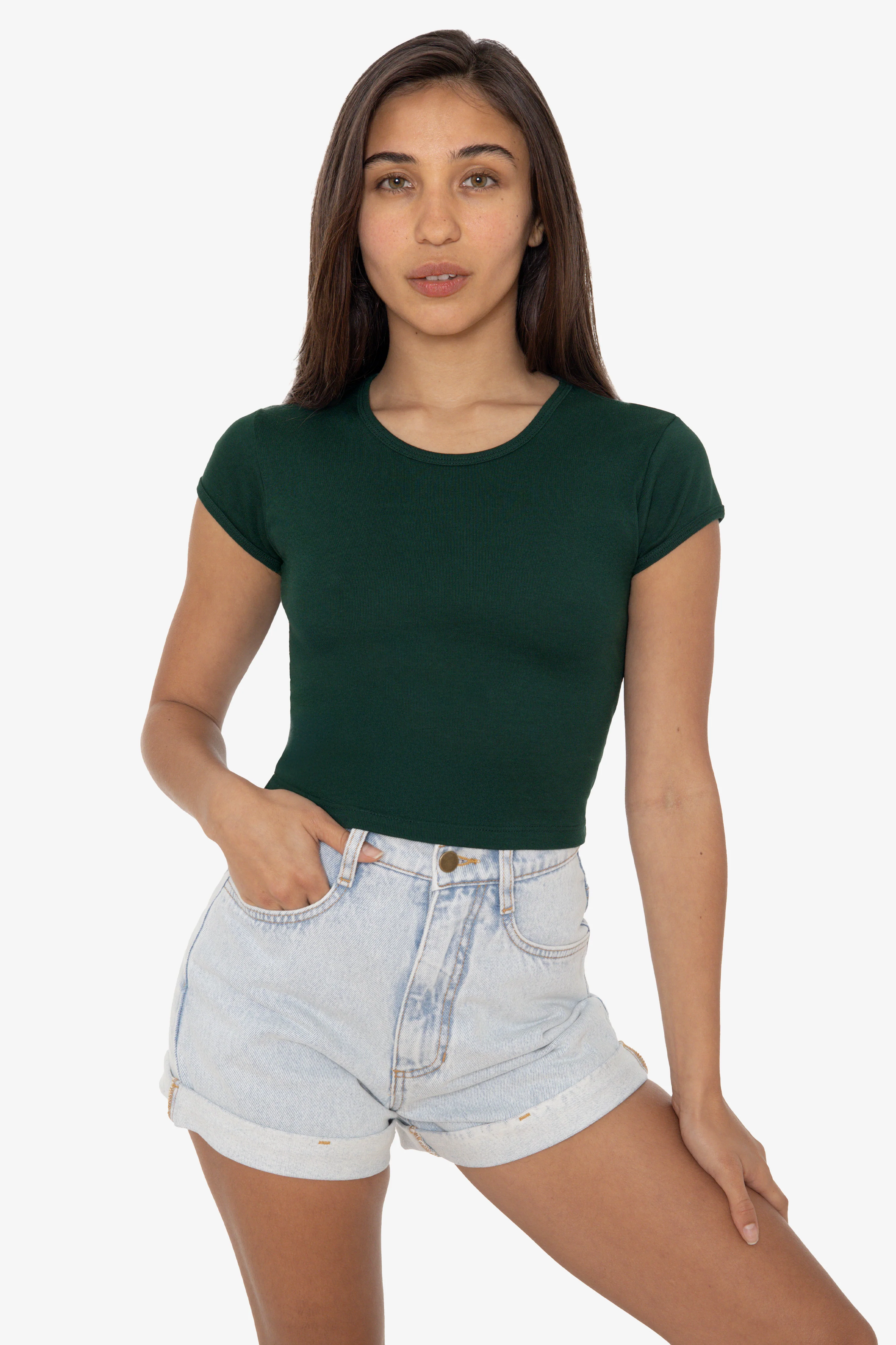 43035 - Cap Sleeve Baby Rib Crop Top - Image 48
