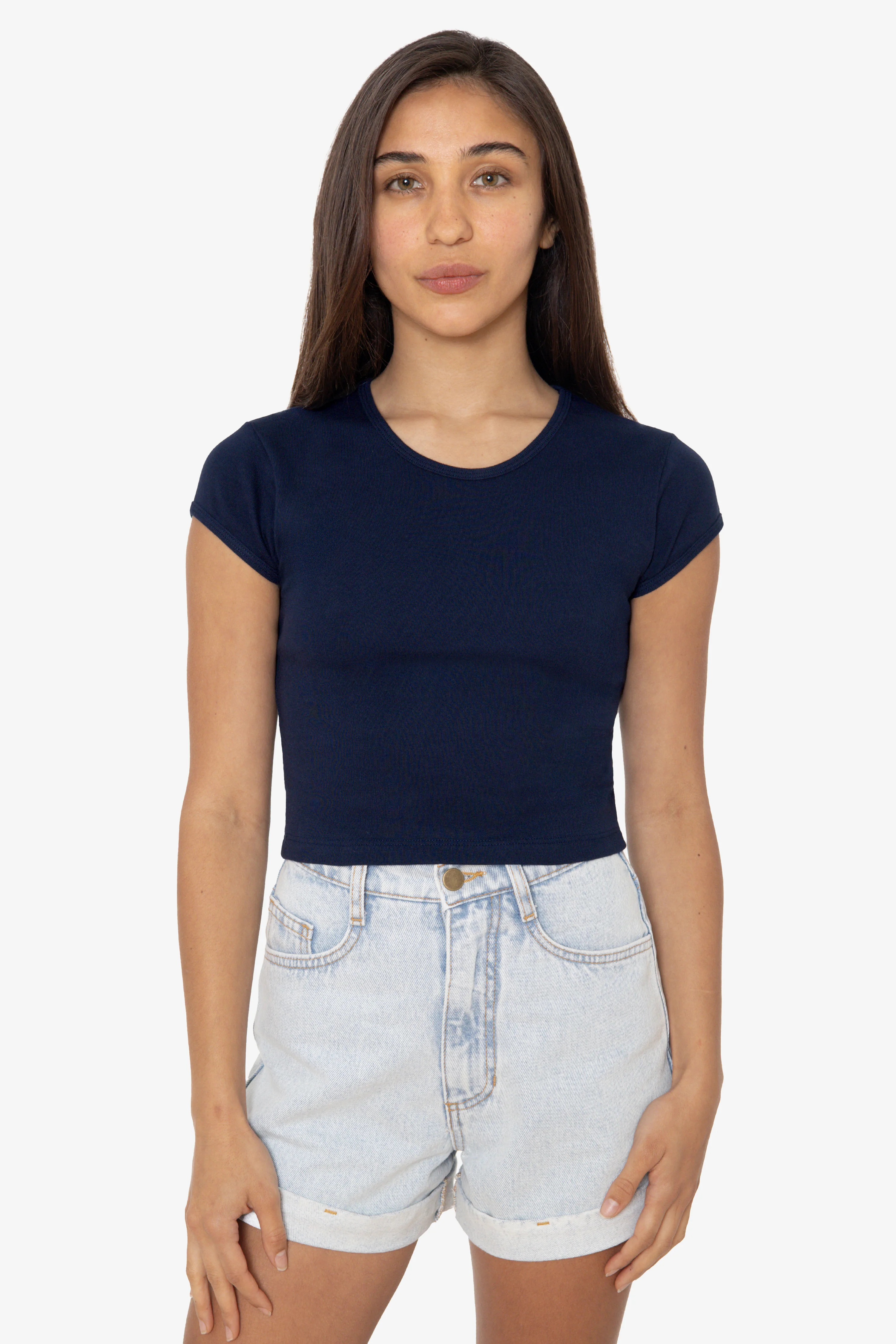 43035 - Cap Sleeve Baby Rib Crop Top - Image 52