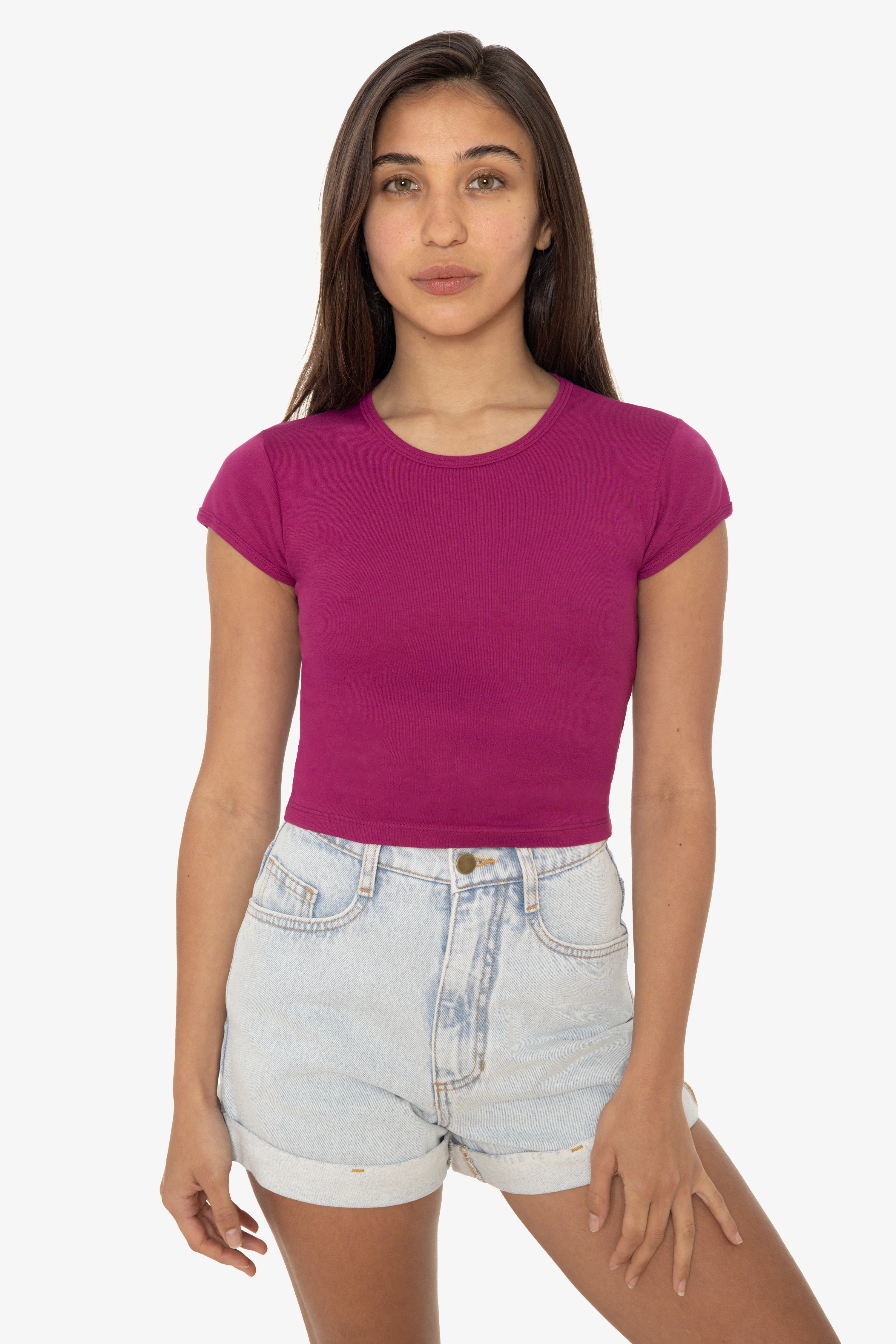 43035 - Cap Sleeve Baby Rib Crop Top - Image 54