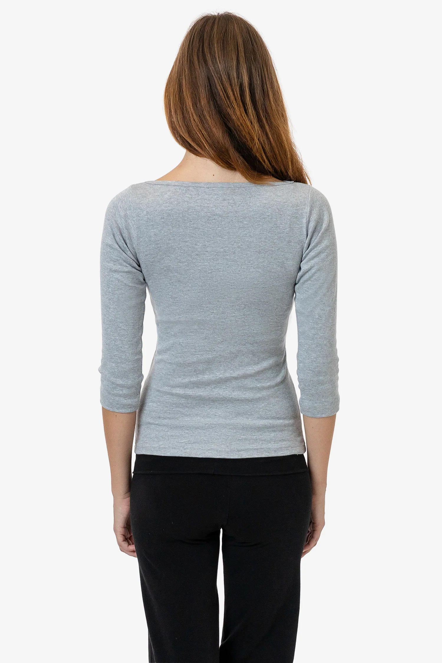 43044 - Baby Rib 3/4 Sleeve Boatneck Top - Image 10
