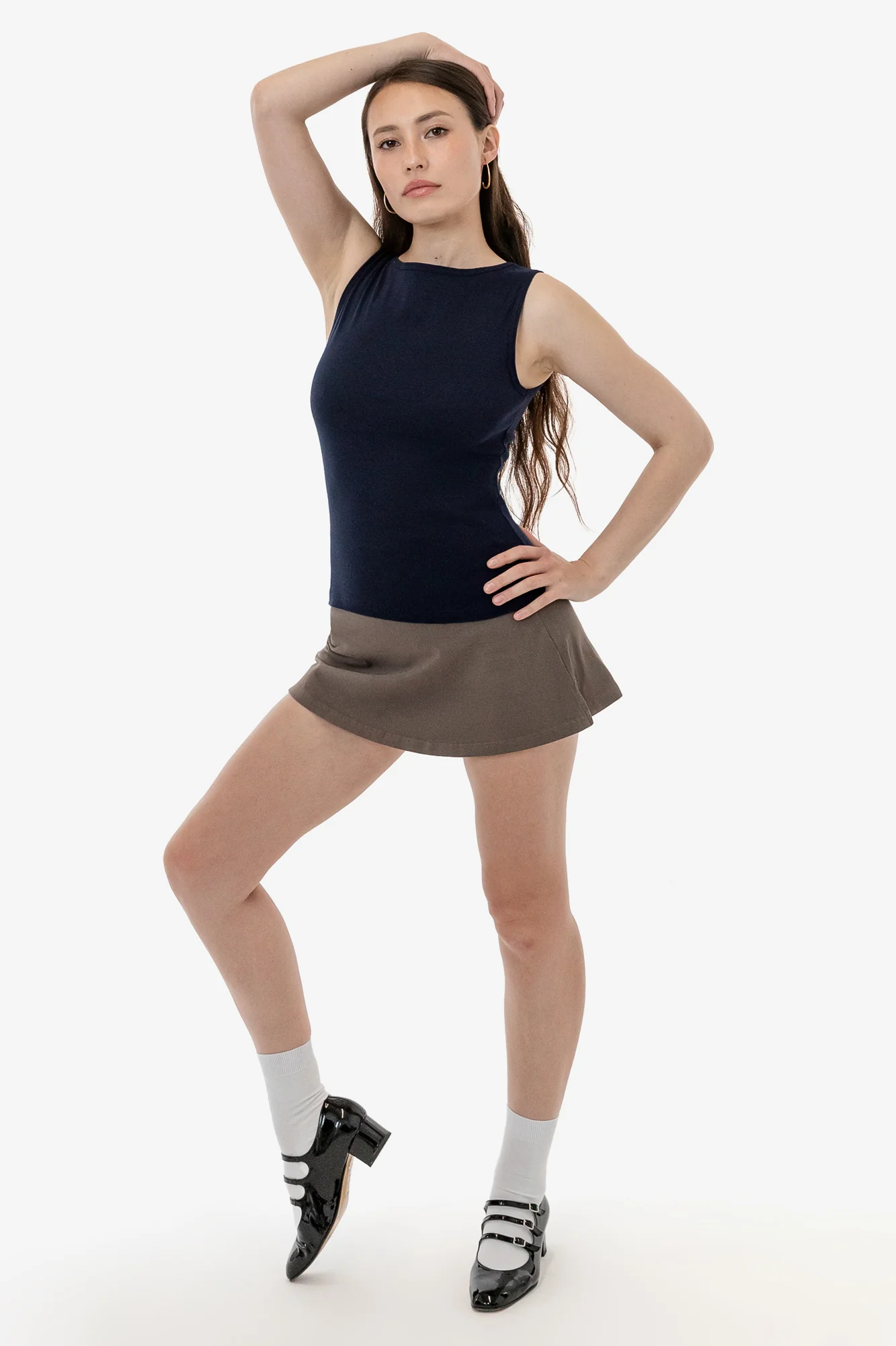 43045 - Baby Rib Sleeveless Boatneck Top - Image 14