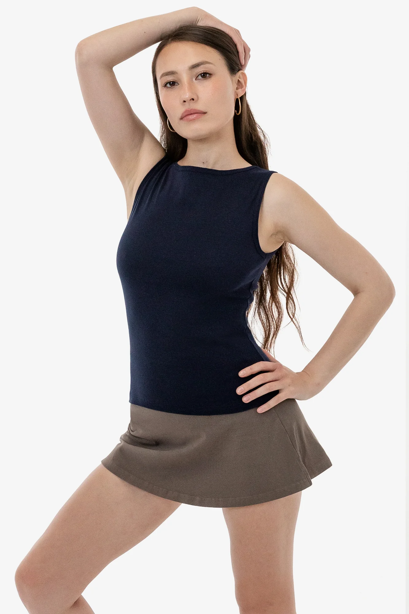 43045 - Baby Rib Sleeveless Boatneck Top - Image 6