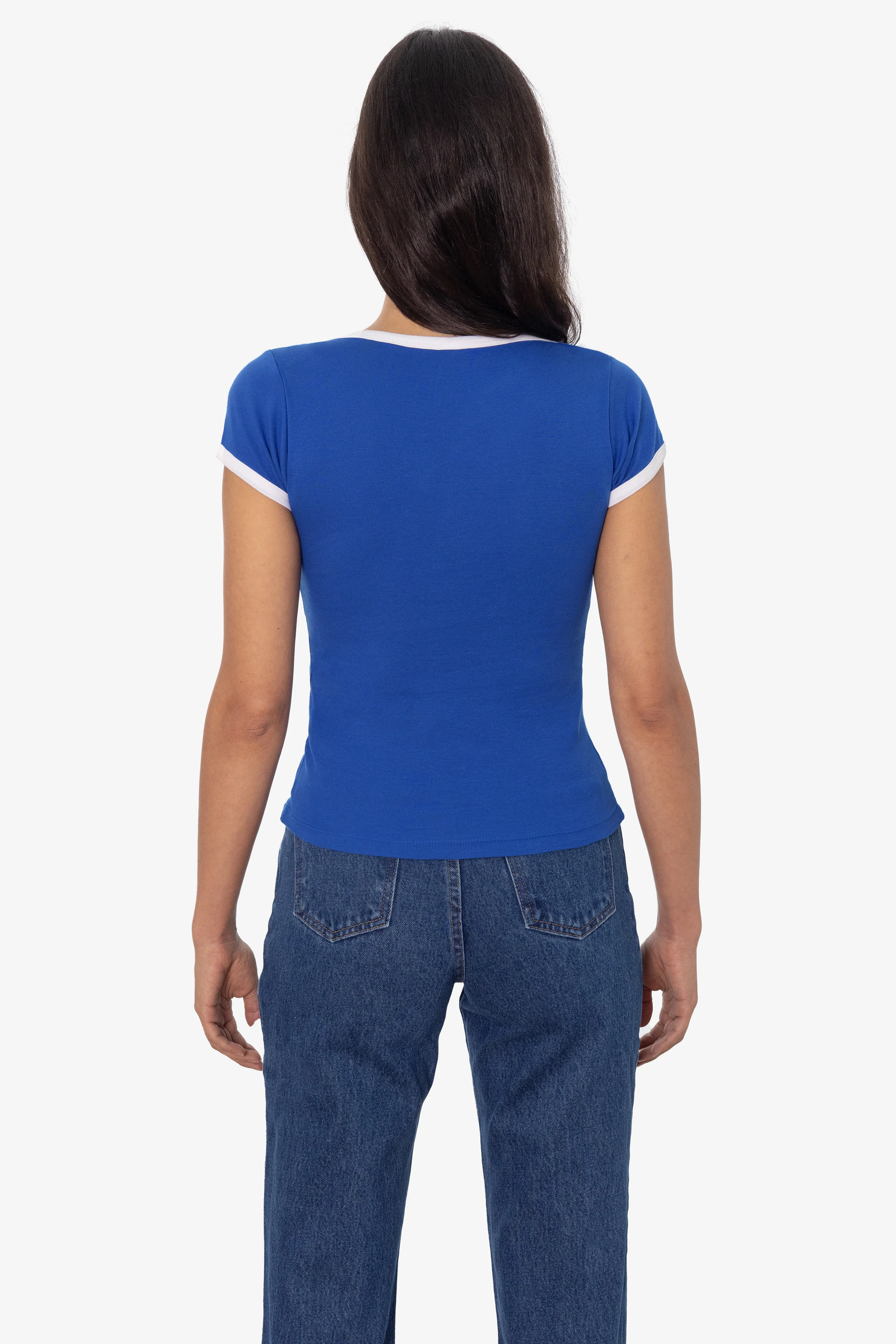 43050 - Baby Rib Lap Neck T-Shirt - Image 7