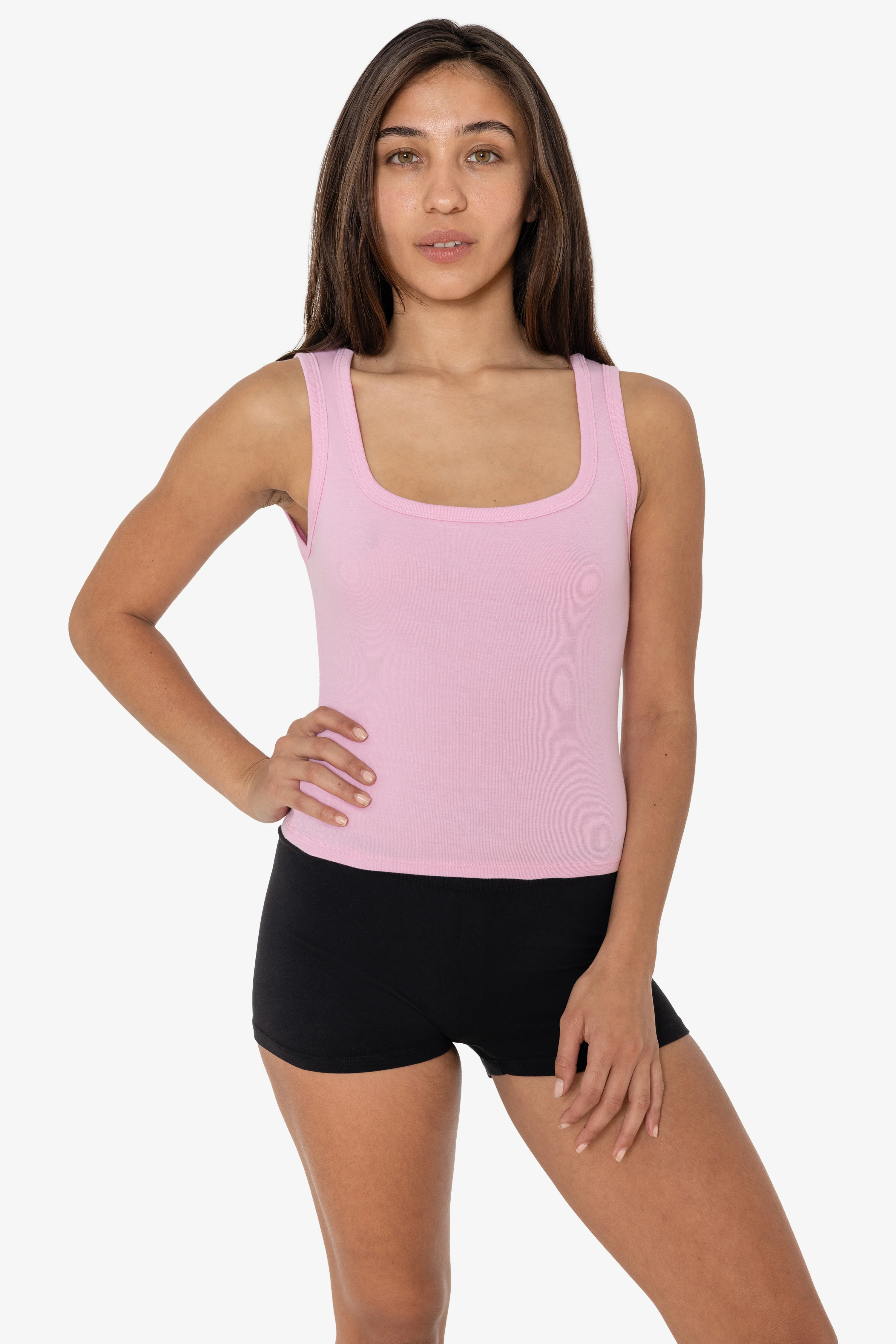 43055 - Baby Rib Square Neck Tank Top - Image 18