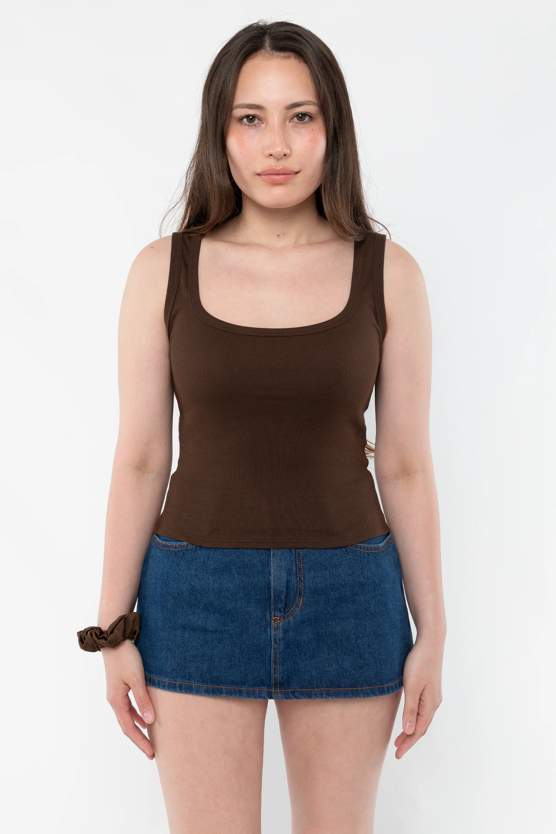 43055 - Baby Rib Square Neck Tank Top - Image 4