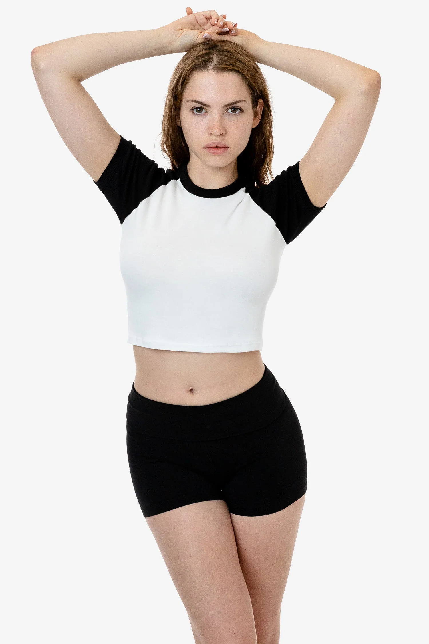 43077 - Baby Rib Short Sleeve Cropped Raglan - Image 14