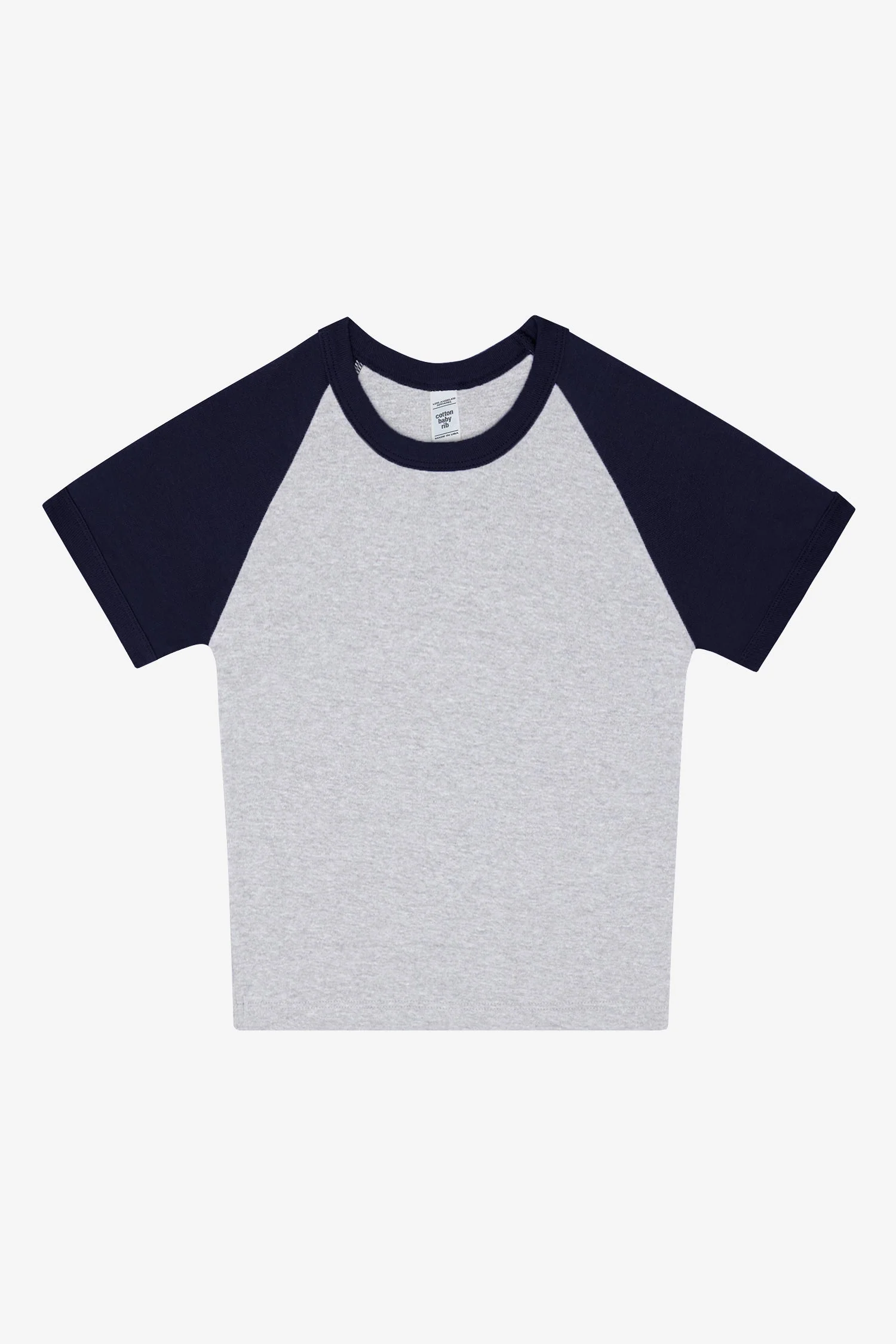 43077 - Baby Rib Short Sleeve Cropped Raglan - Image 18