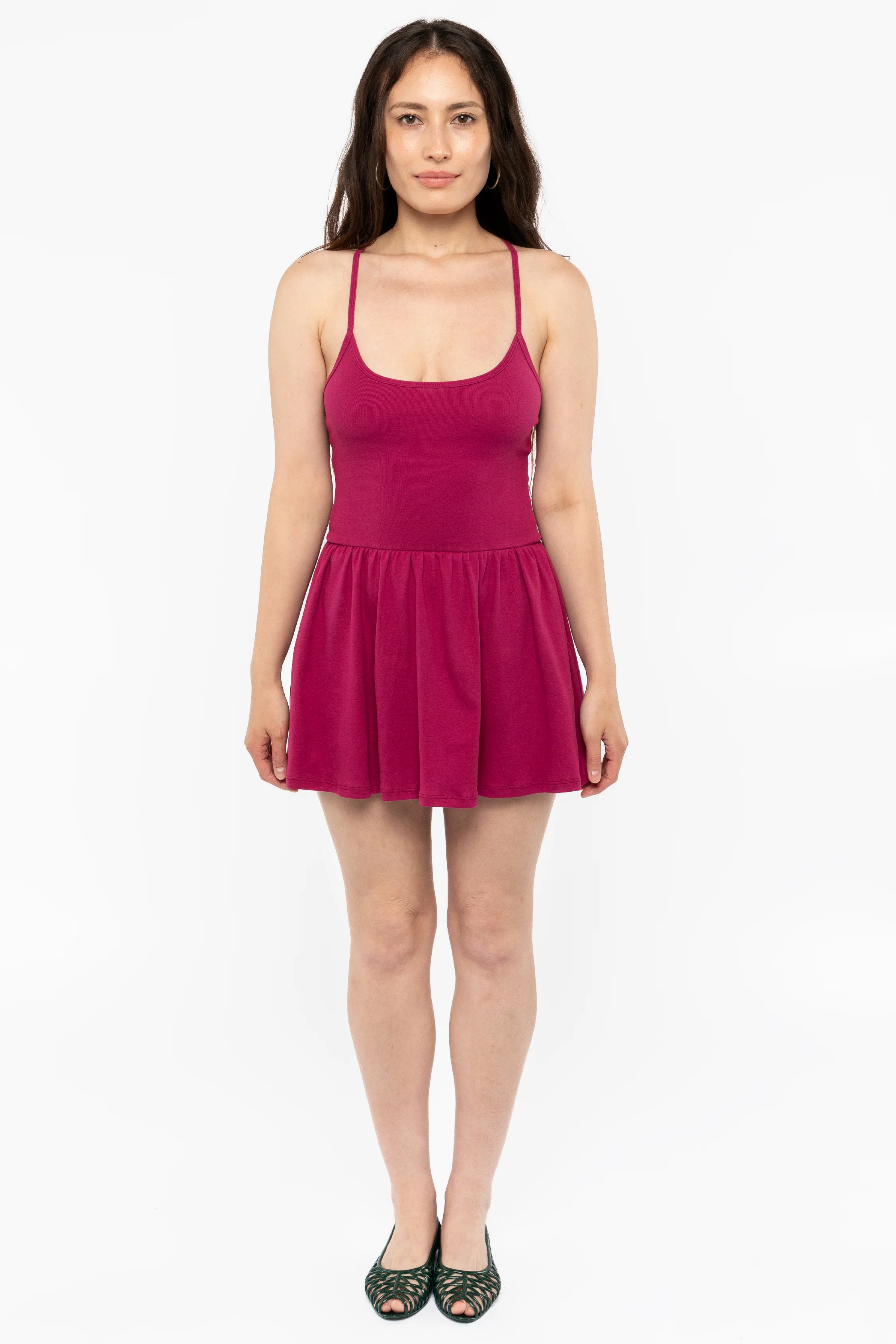 43206X - Baby Rib Cross Back Mini Dress - Image 17