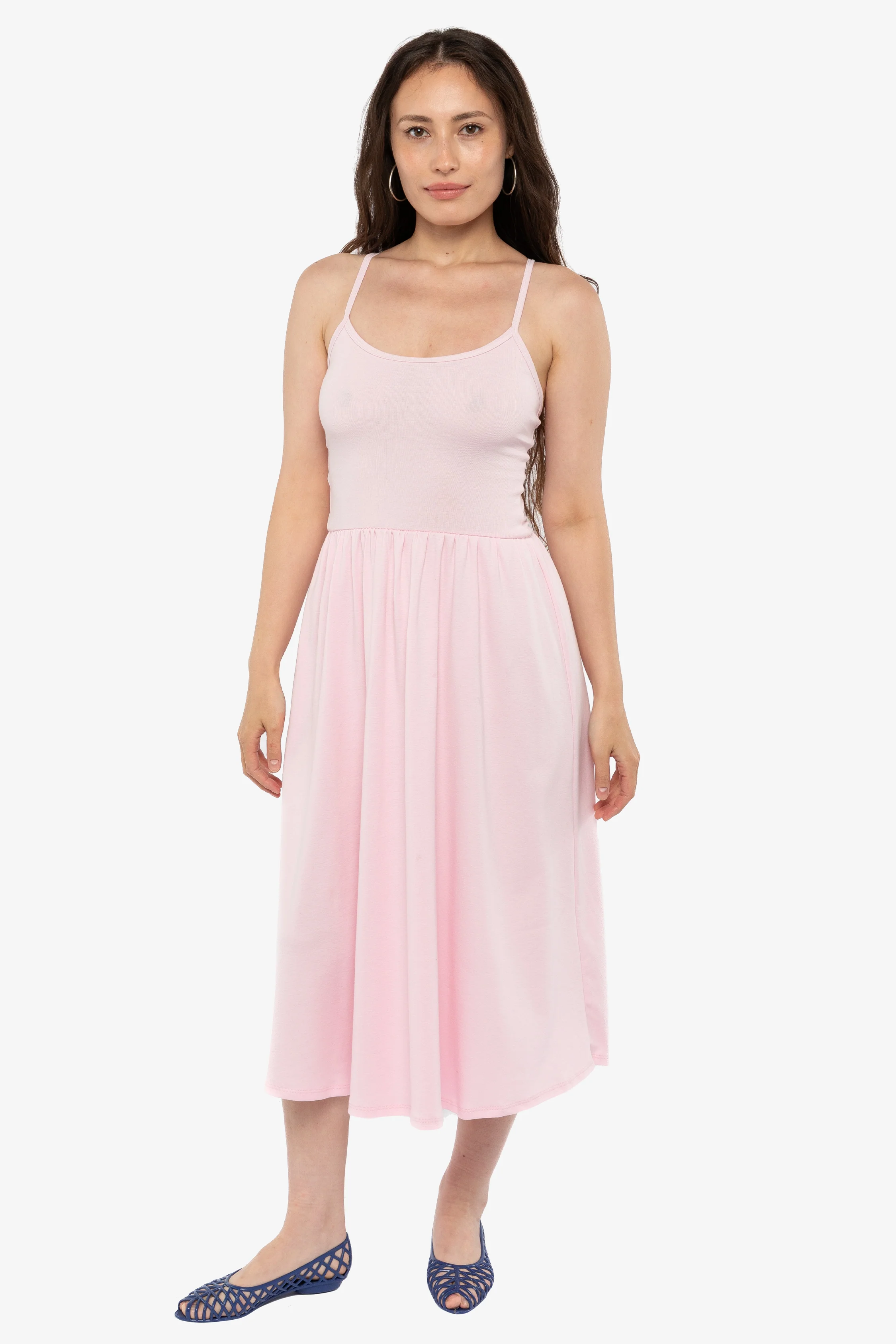 43208X - Baby Rib Cross Back Midi Dress - Image 13