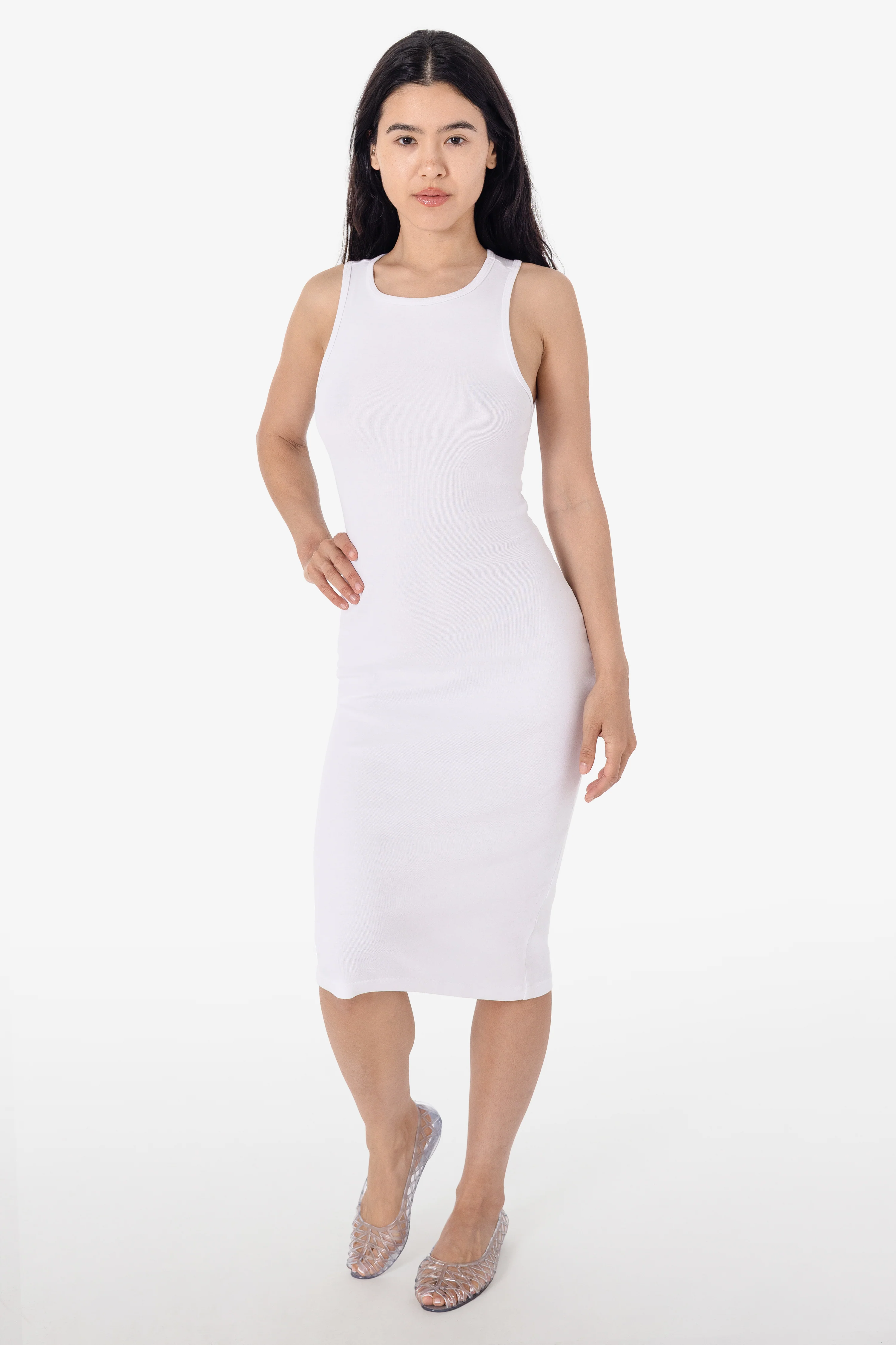 43240GD - Manantial Baby Rib Midi Dress - Image 15
