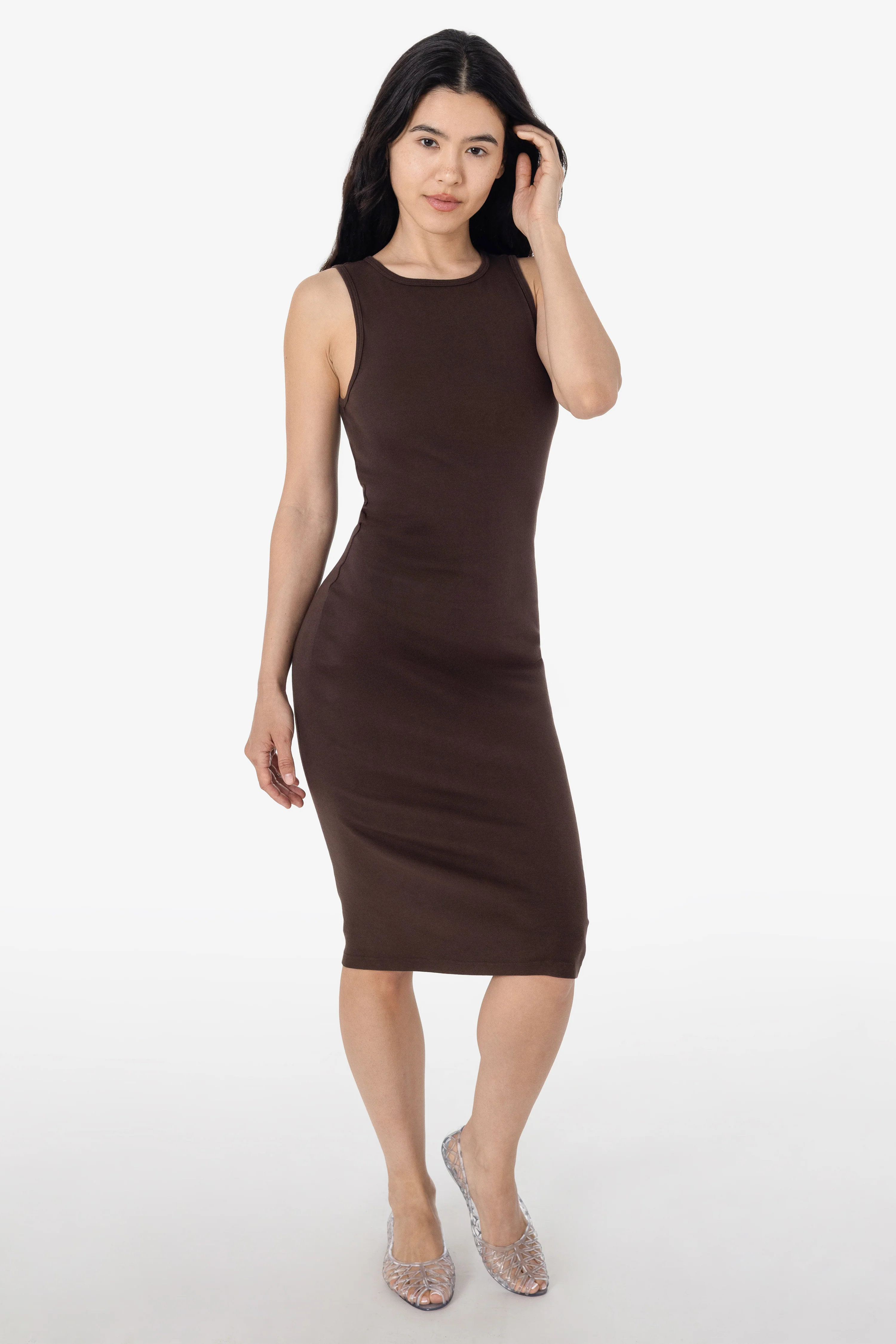 43240GD - Manantial Baby Rib Midi Dress - Image 34