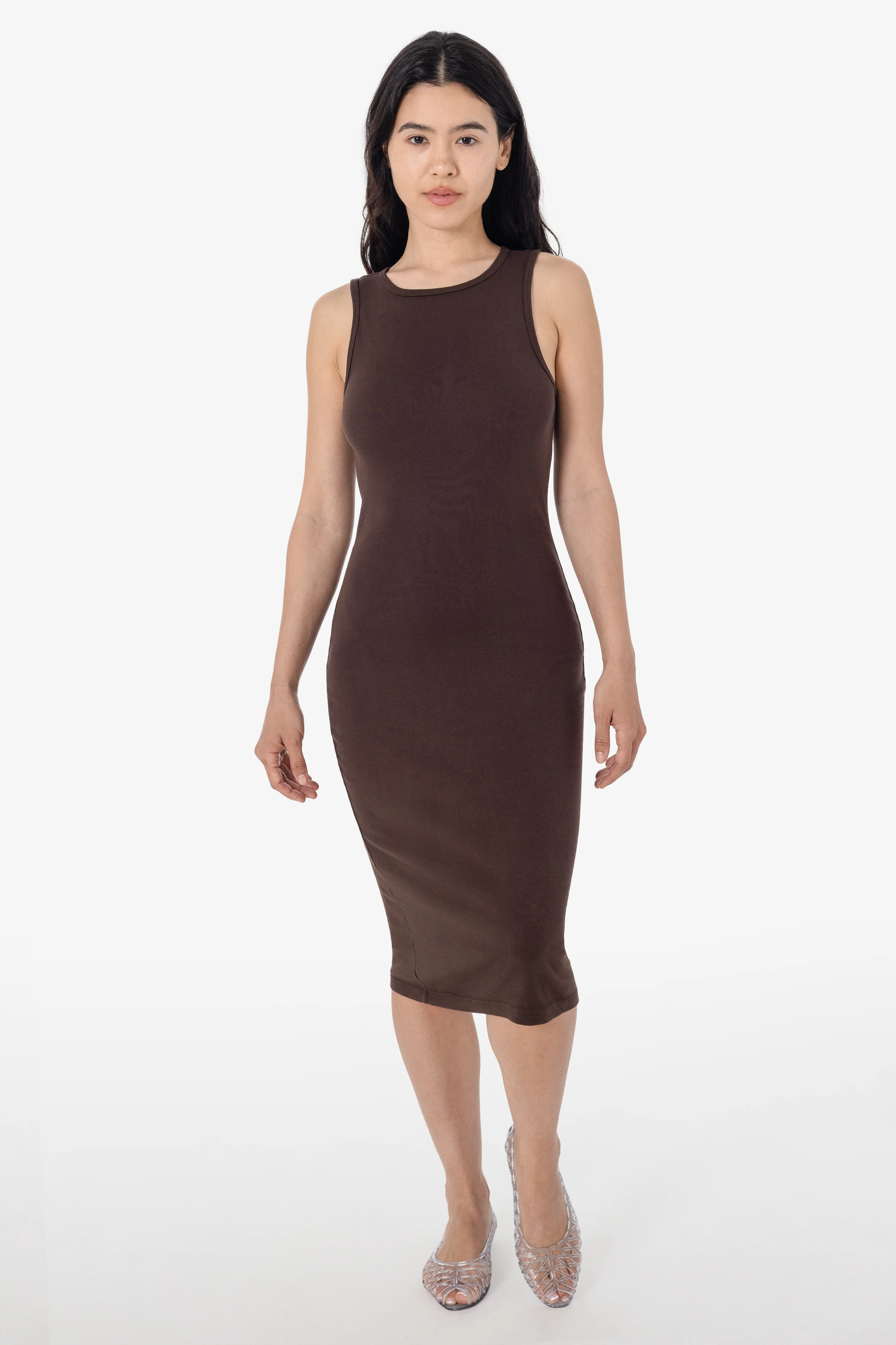 43240GD - Manantial Baby Rib Midi Dress - Image 4