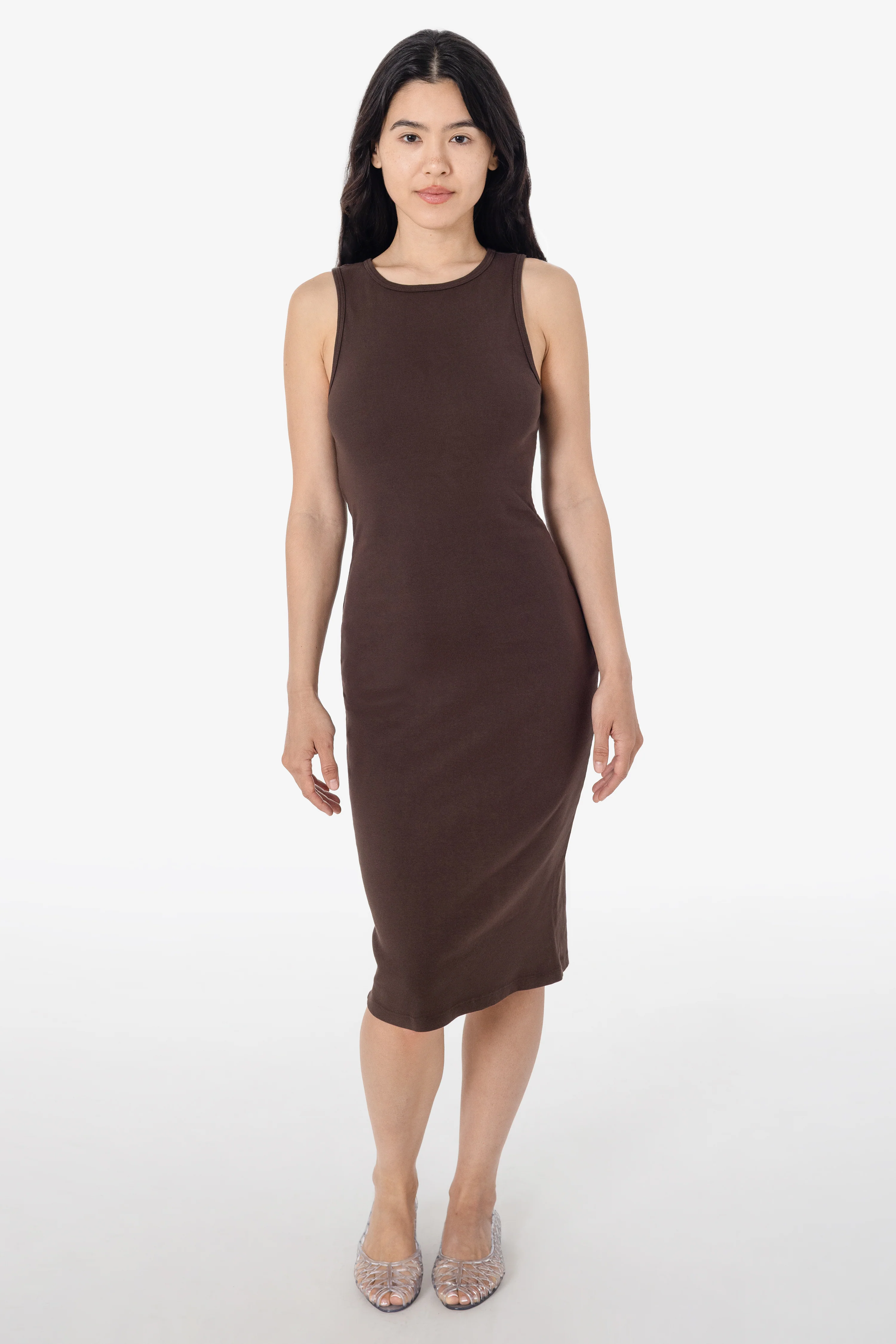 43240GD - Manantial Baby Rib Midi Dress - Image 8