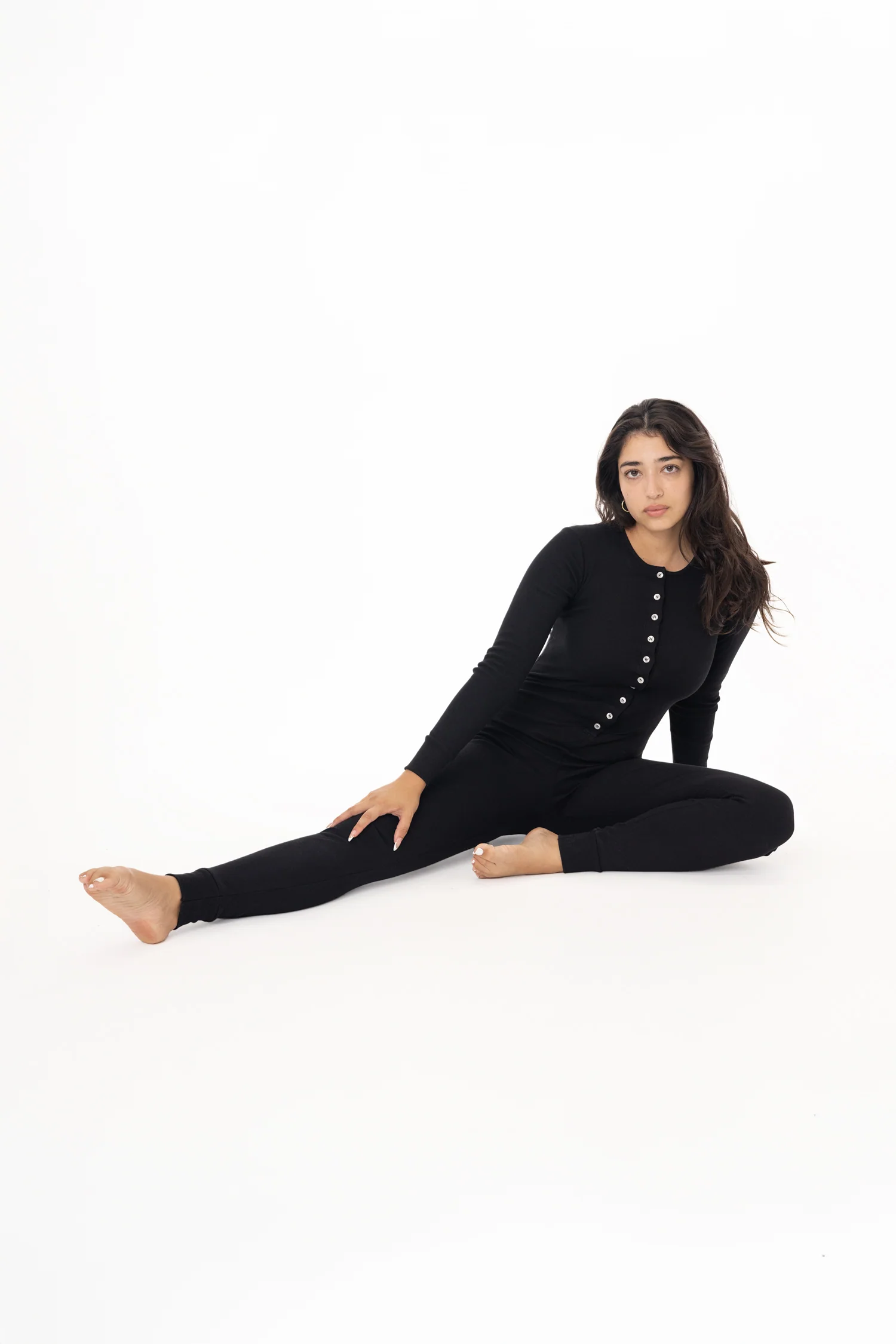 4390 - Poly Cotton Rib Henley One Piece - Image 10