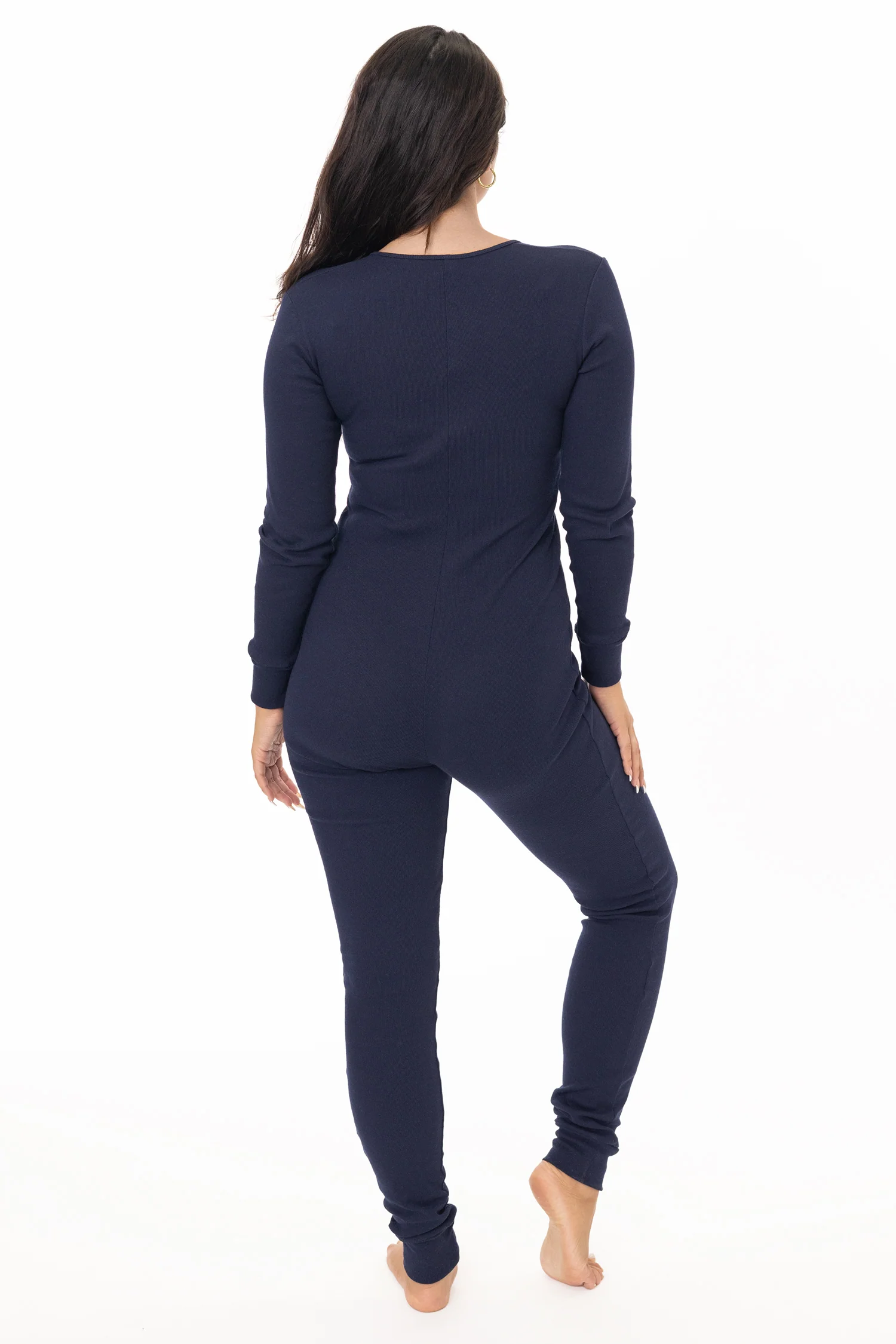 4390 - Poly Cotton Rib Henley One Piece - Image 12