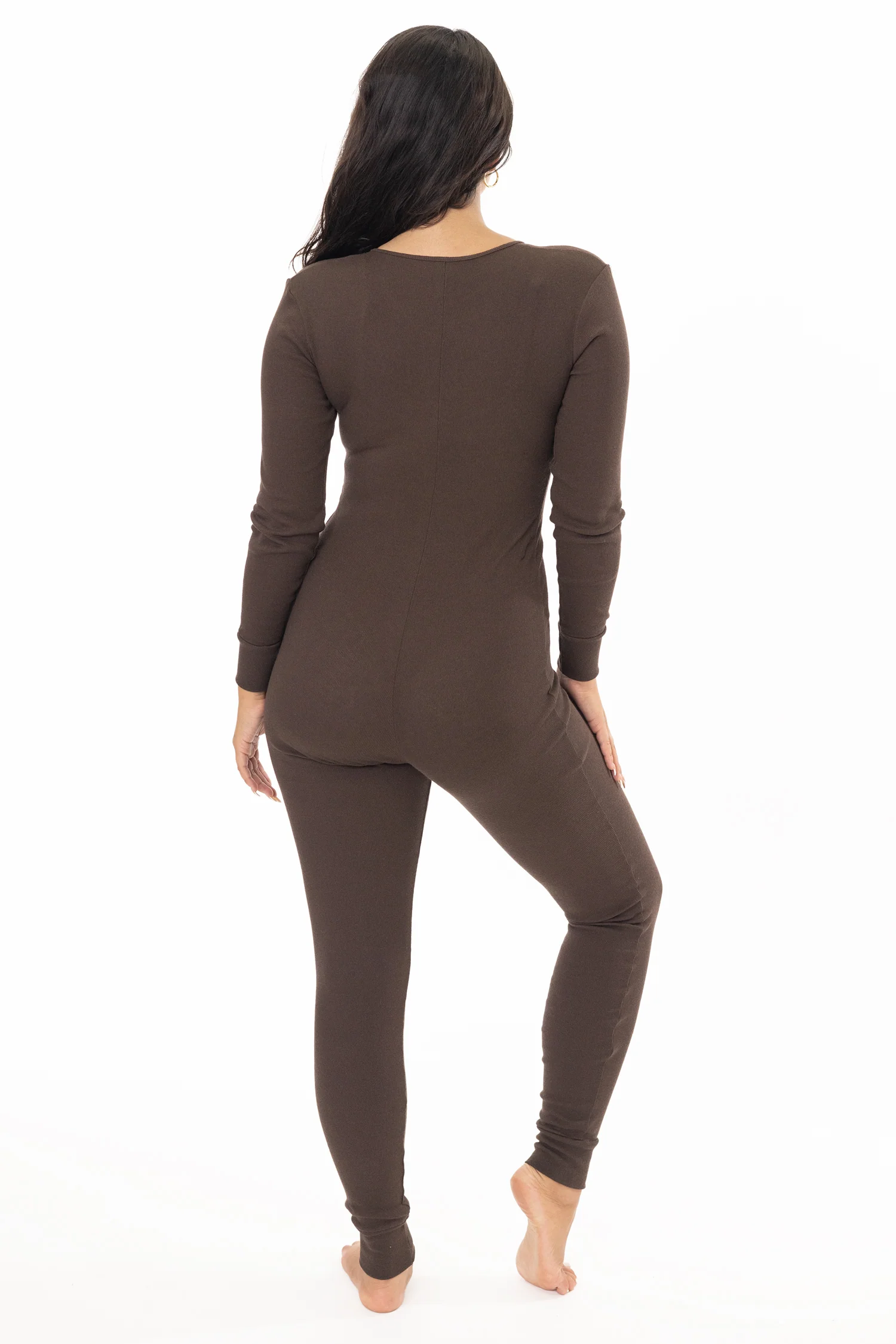 4390 - Poly Cotton Rib Henley One Piece - Image 14