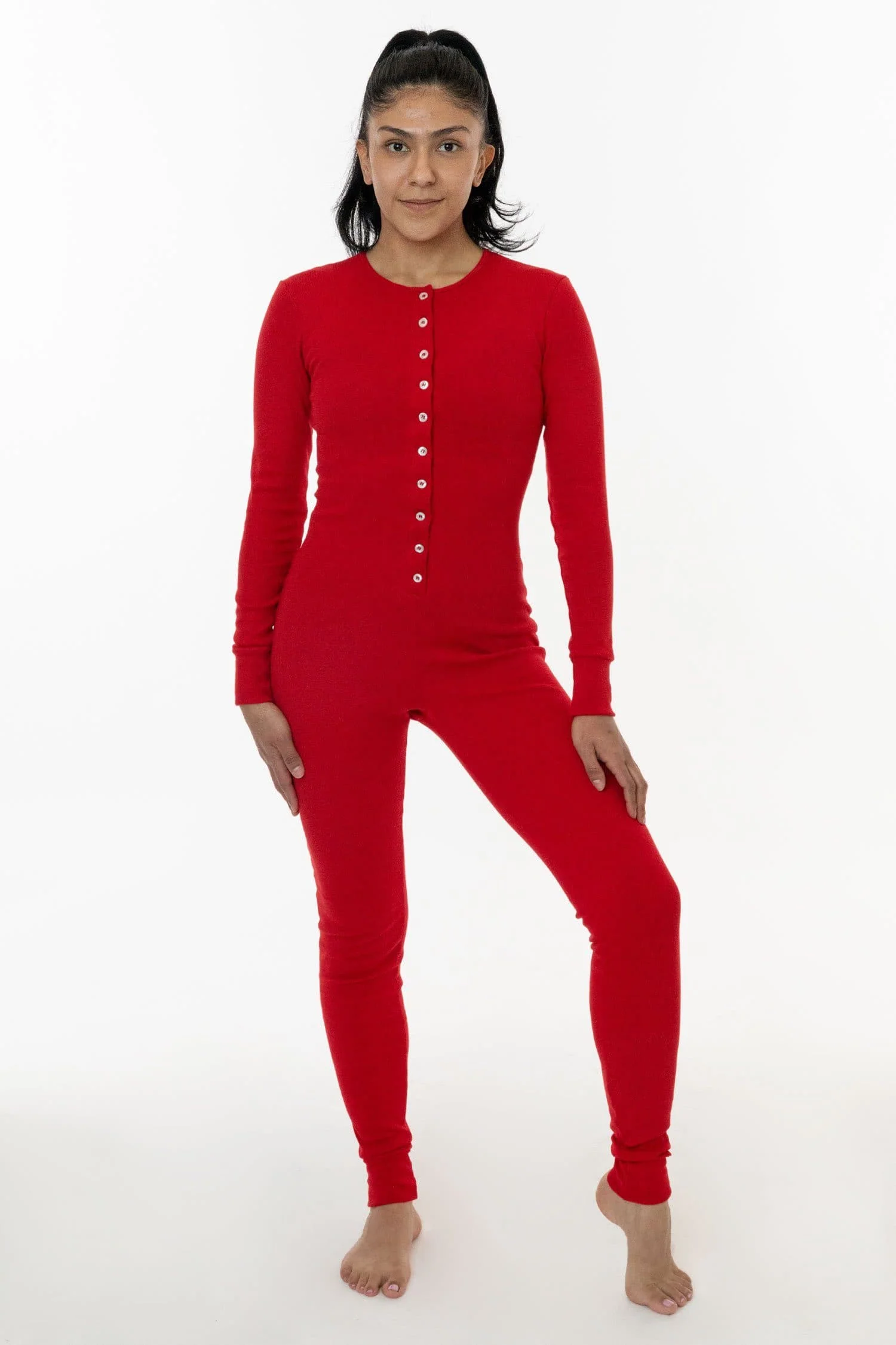 4390 - Poly Cotton Rib Henley One Piece - Image 20