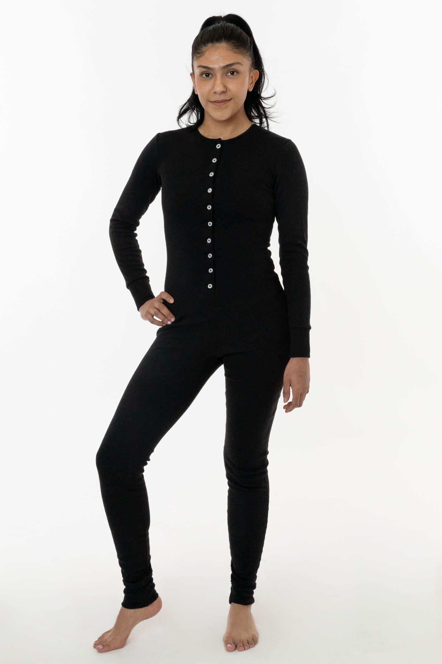 4390 - Poly Cotton Rib Henley One Piece - Image 26
