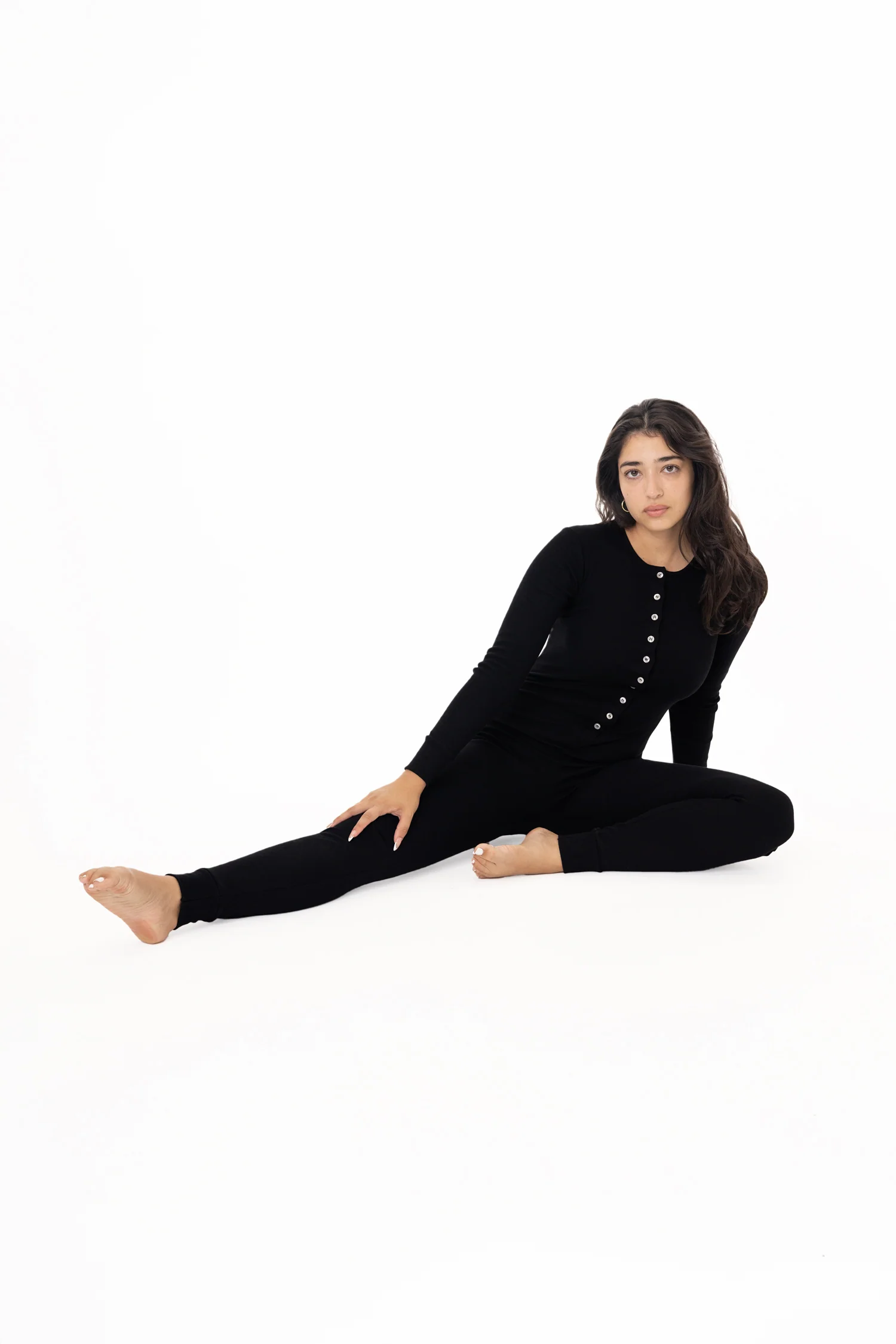4390 - Poly Cotton Rib Henley One Piece - Image 7