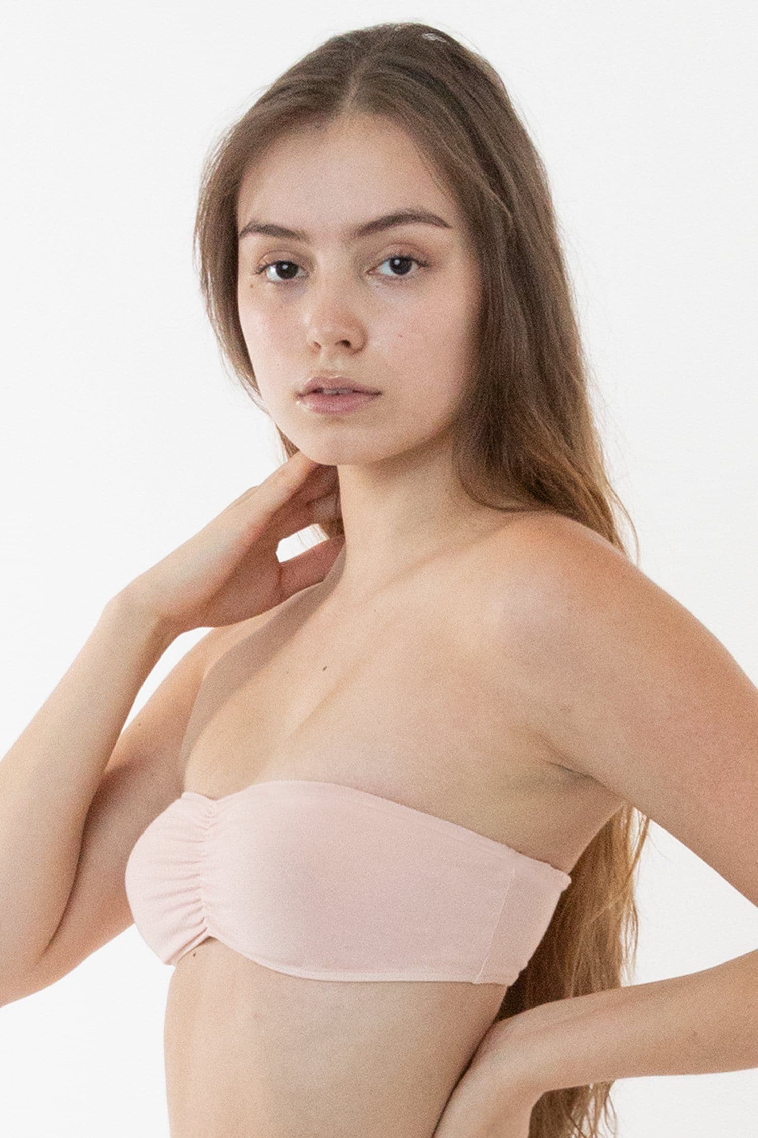 83007GD - Garment Dye Ruched Tube Bra - Image 7