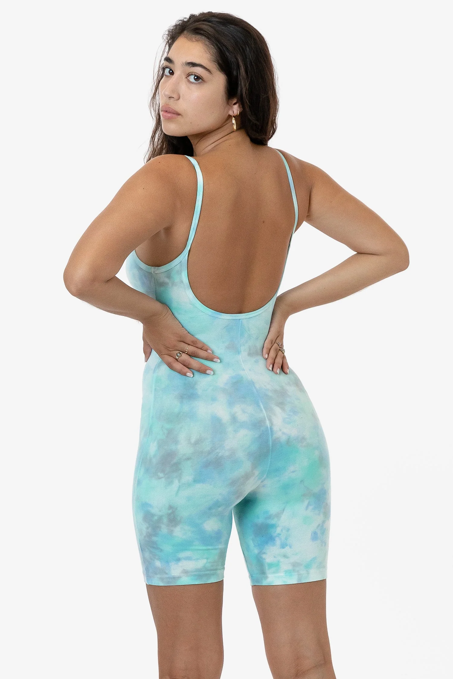 83022TD - Tie Dye Spaghetti Scoopback Biketard - Image 3