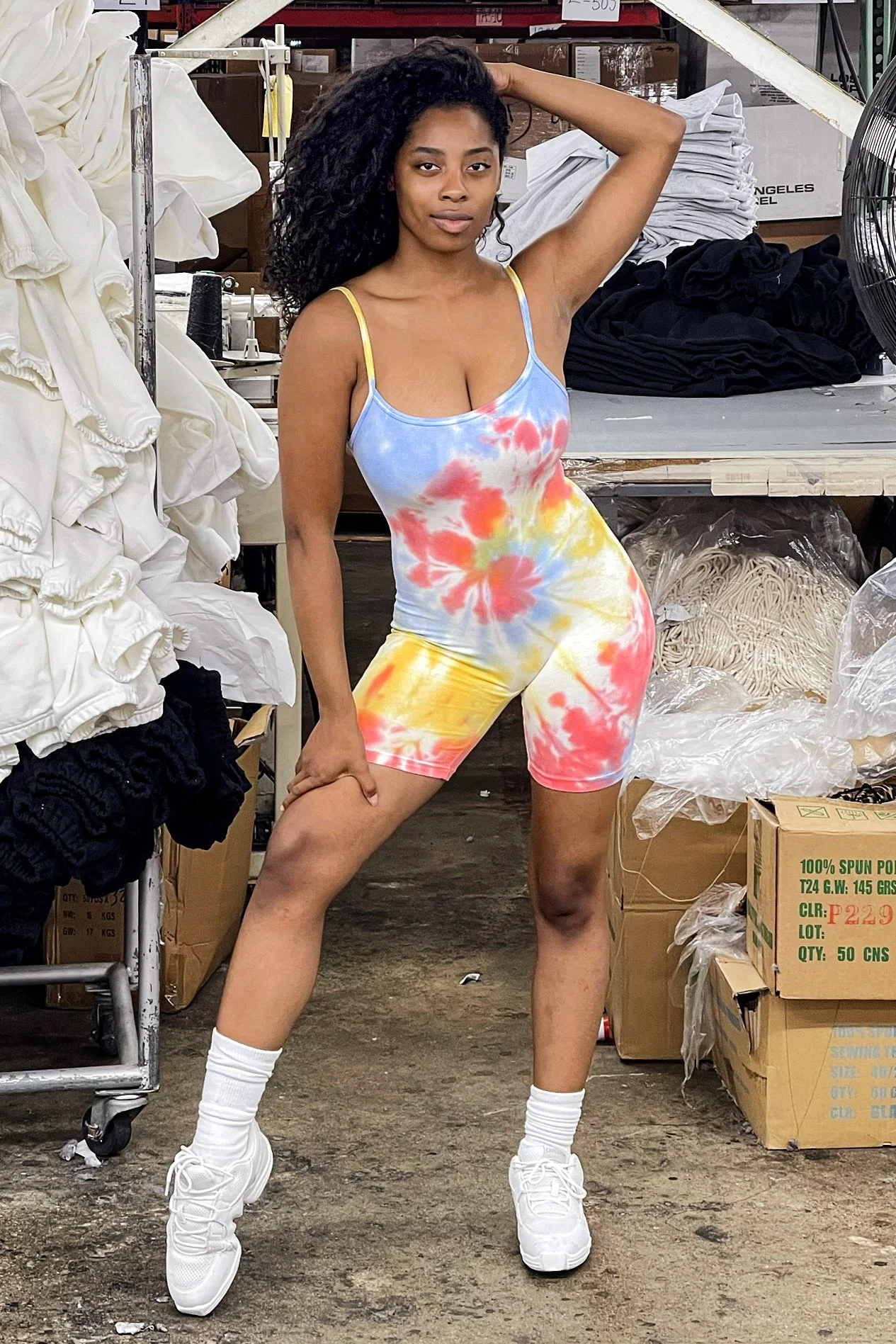 83022TD - Tie Dye Spaghetti Scoopback Biketard - Image 9