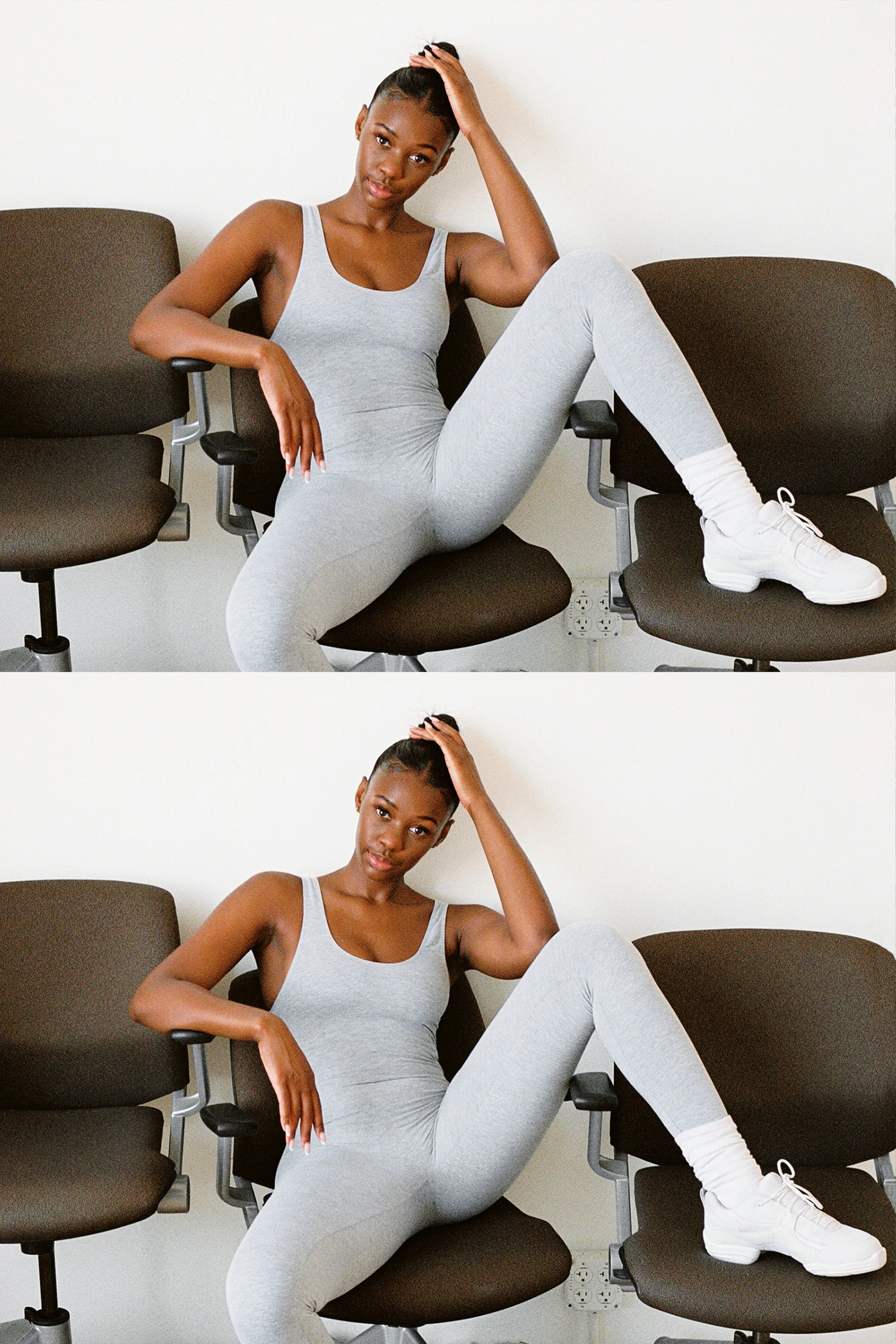 83025 - Cotton Spandex Tank Unitard - Image 2