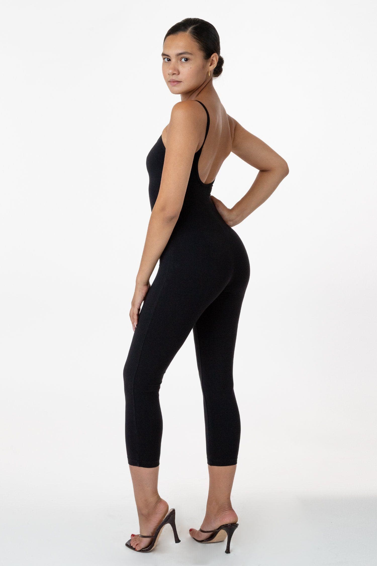 83026GD - Garment Dye Cropped Spaghetti Unitard - Image 11