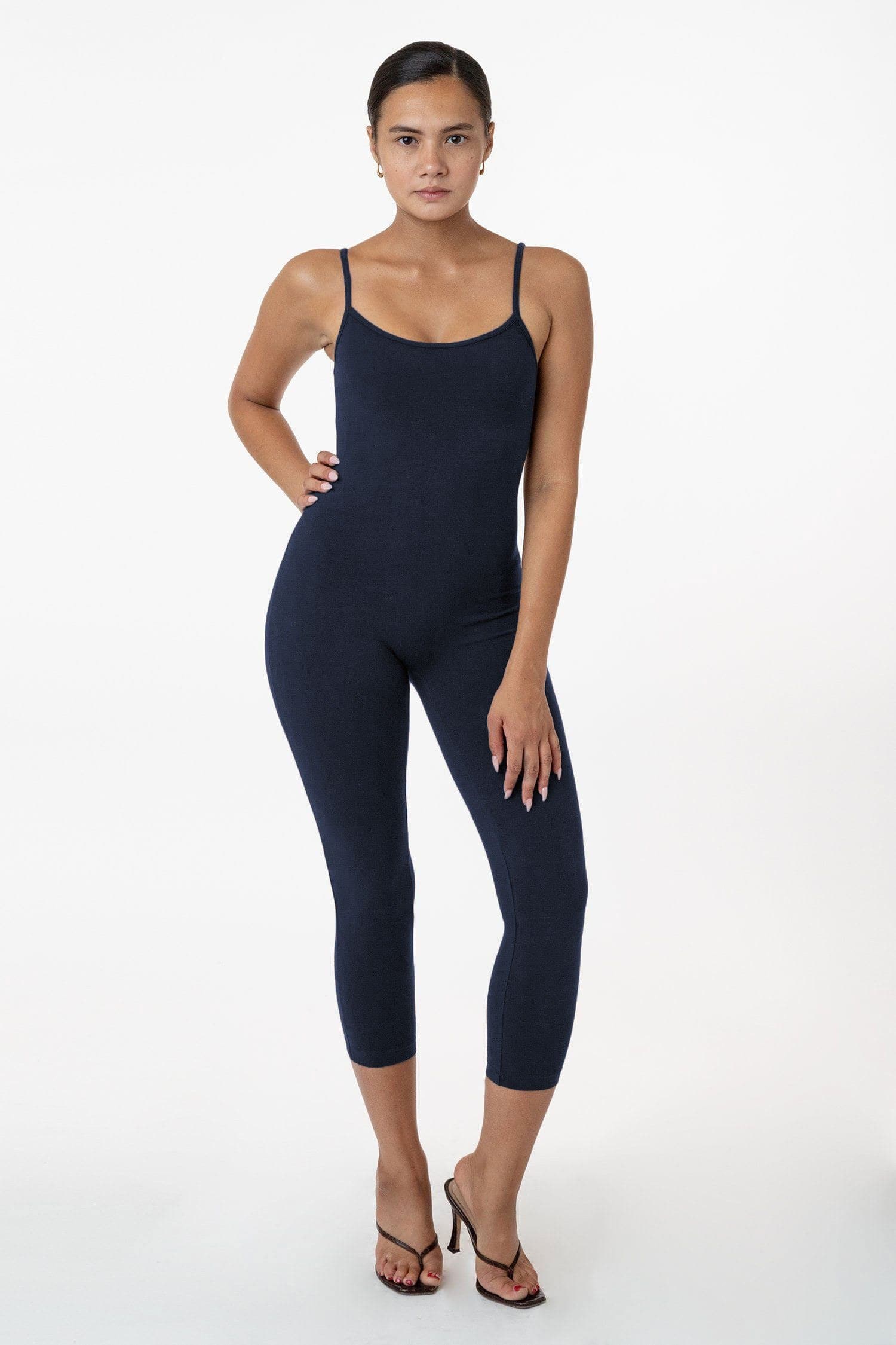 83026GD - Garment Dye Cropped Spaghetti Unitard - Image 14