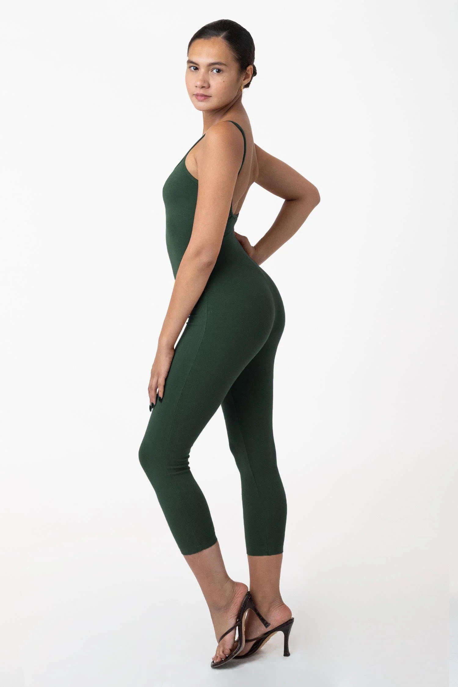 83026GD - Garment Dye Cropped Spaghetti Unitard - Image 15