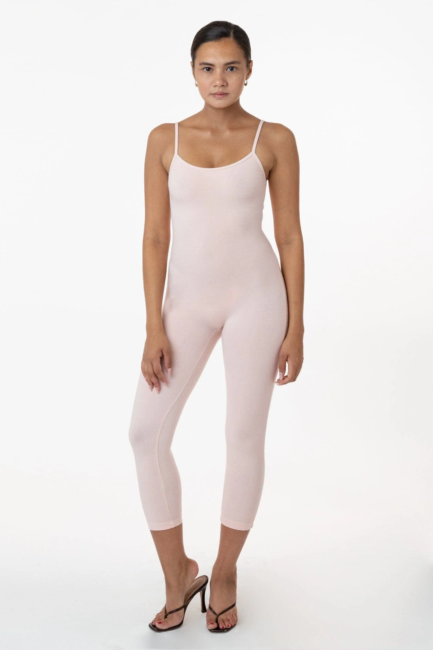 83026GD - Garment Dye Cropped Spaghetti Unitard - Image 4