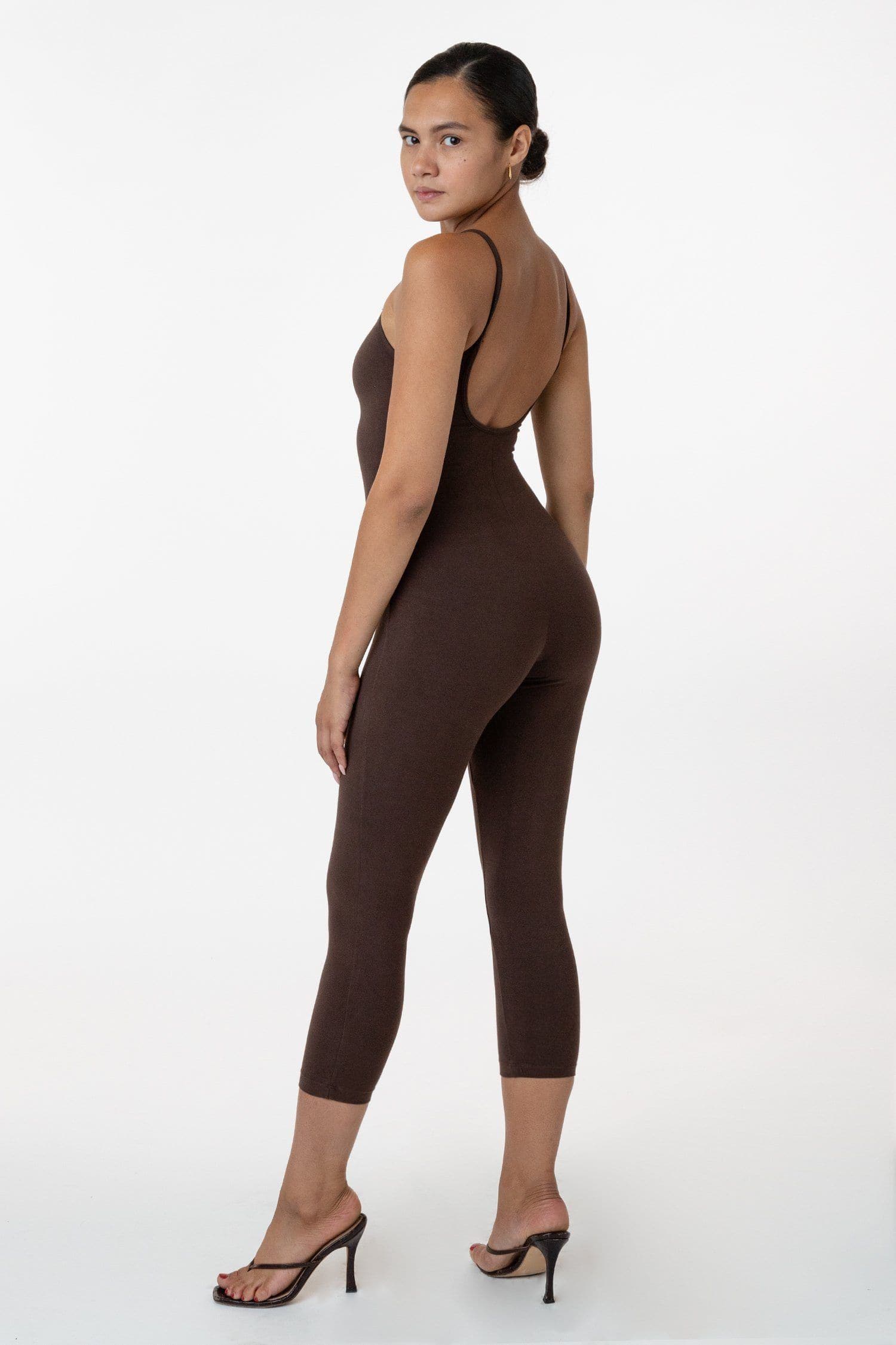 83026GD - Garment Dye Cropped Spaghetti Unitard - Image 5
