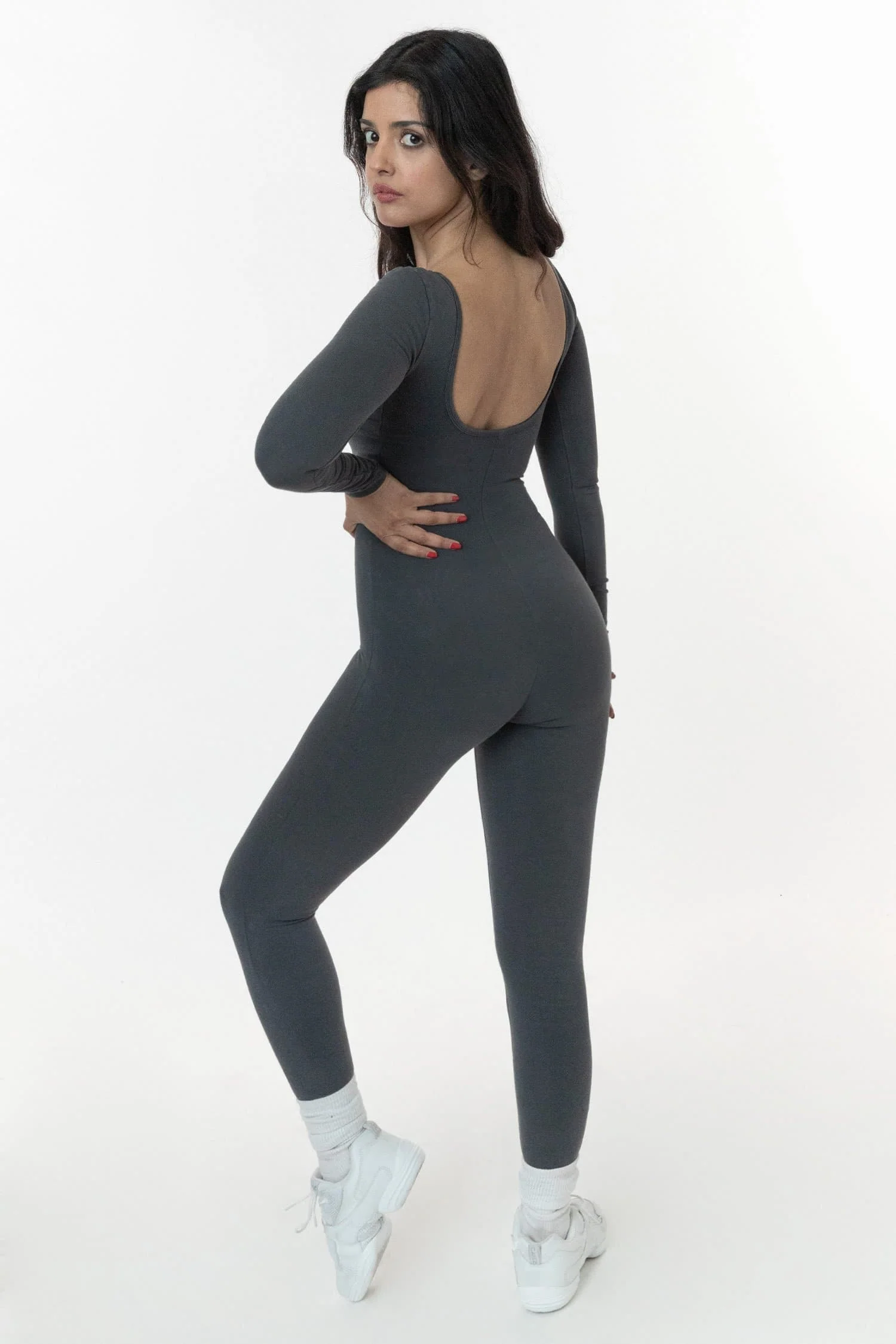 83028GD - Garment Dye Long Sleeve Unitard - Image 5