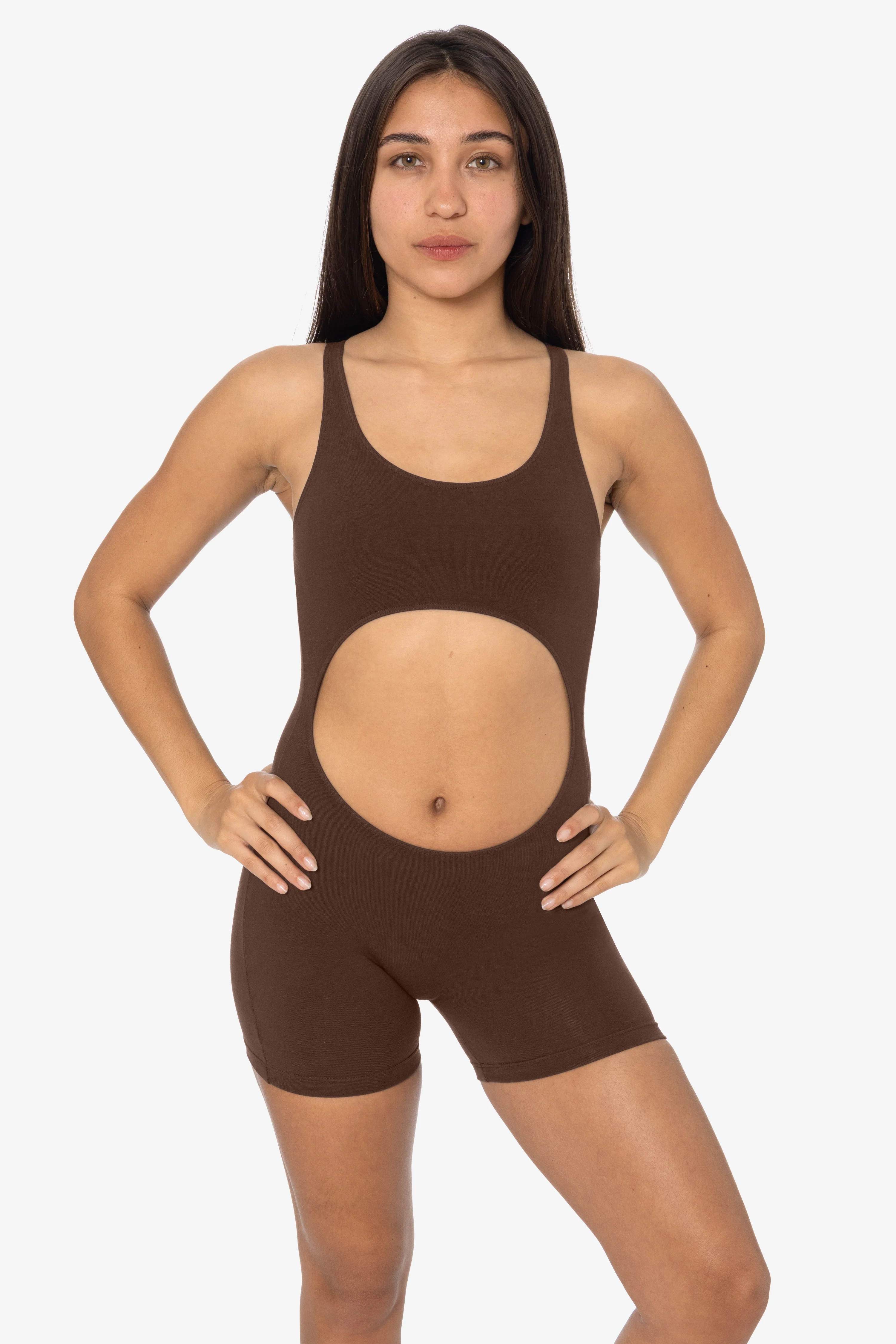 8303GD-SH - Garment Dye Cutout Short Biketard - Image 7