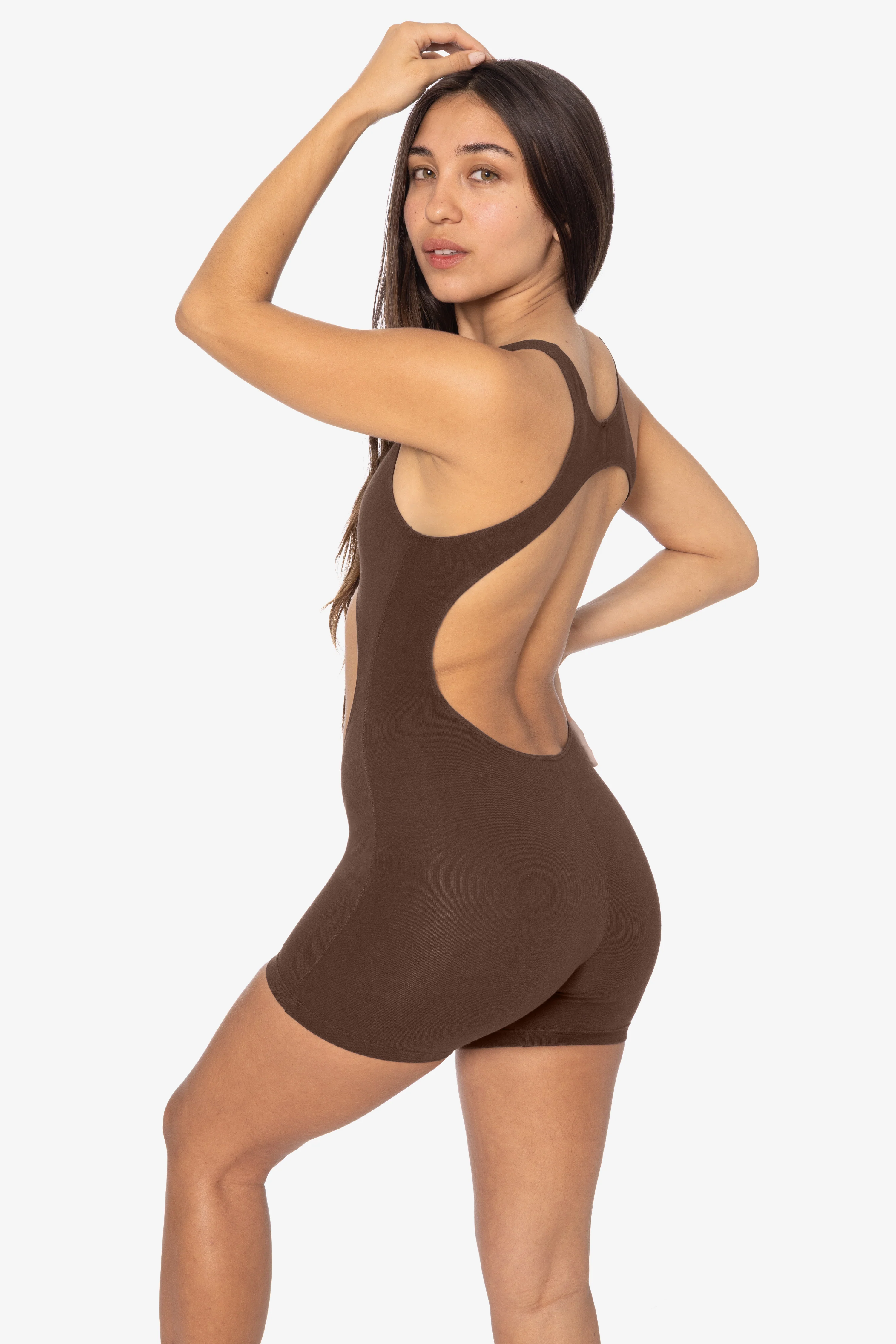 8303GD-SH - Garment Dye Cutout Short Biketard - Image 8