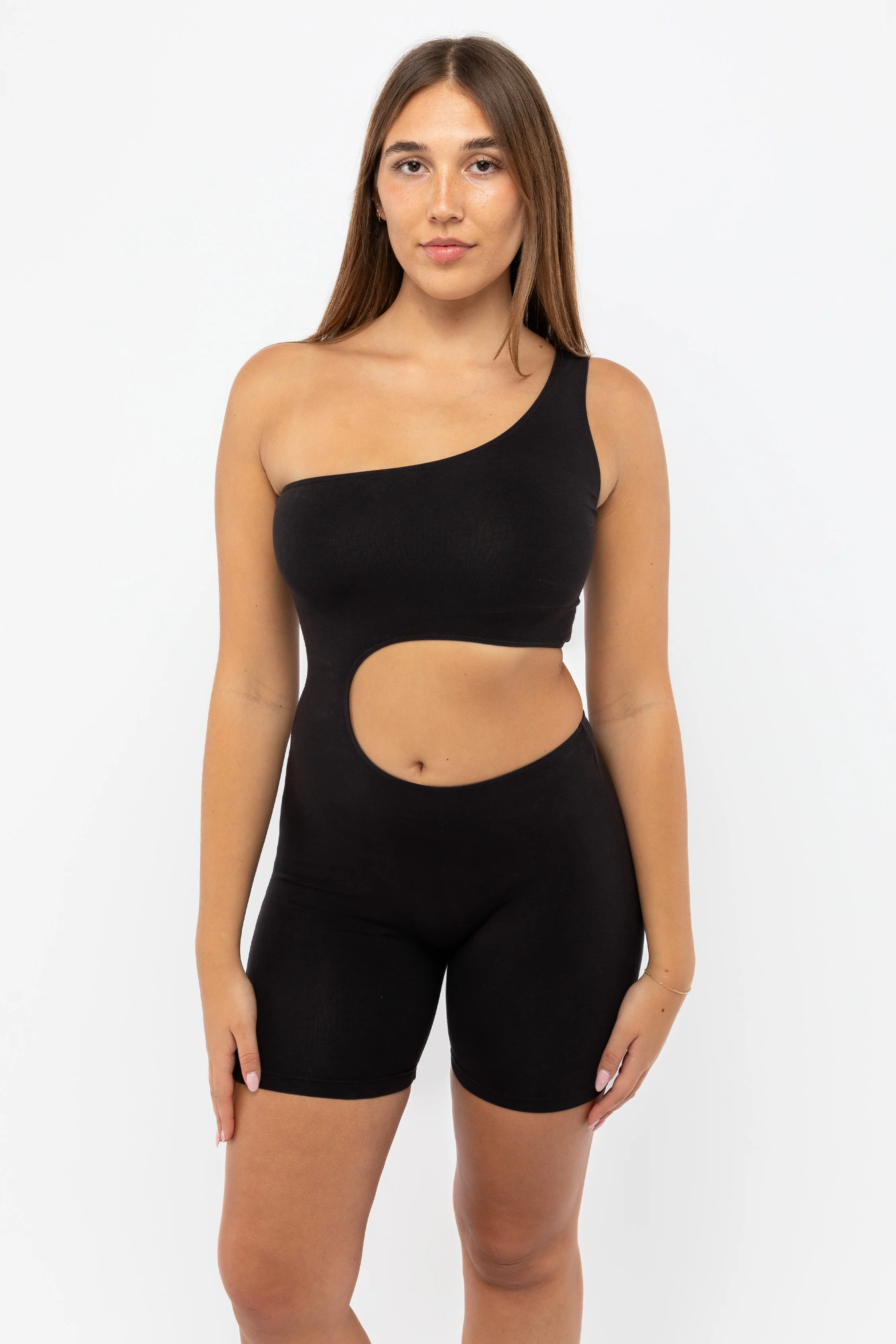 83047GD - Garment Dye Asymmetrical Biketard - Image 3