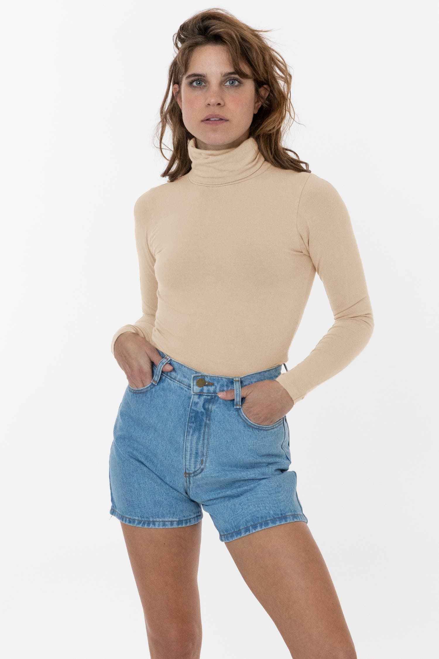 8306GD - Cotton Spandex Garment Dye Turtleneck - Image 22