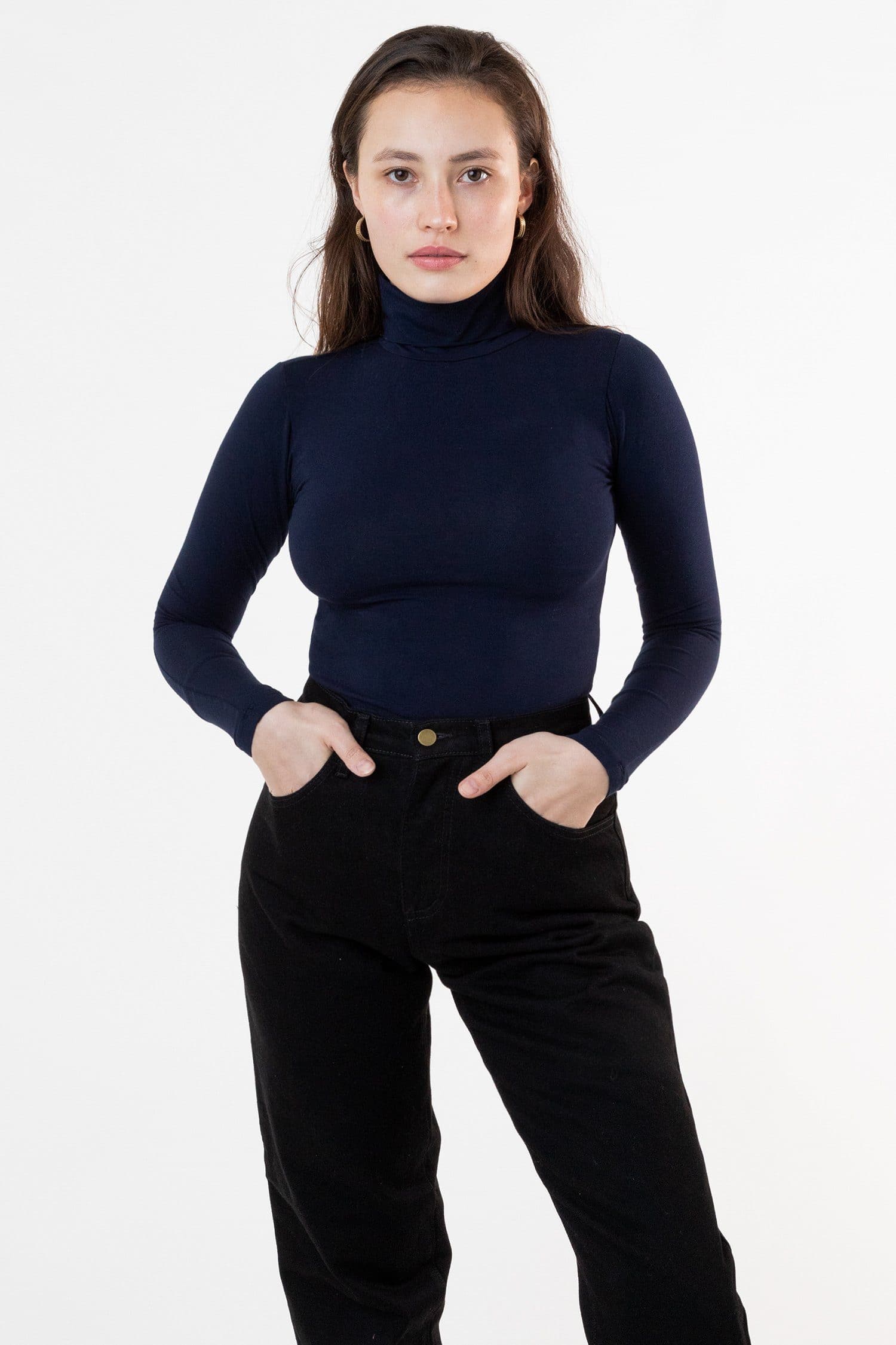 8306GD - Cotton Spandex Garment Dye Turtleneck - Image 5