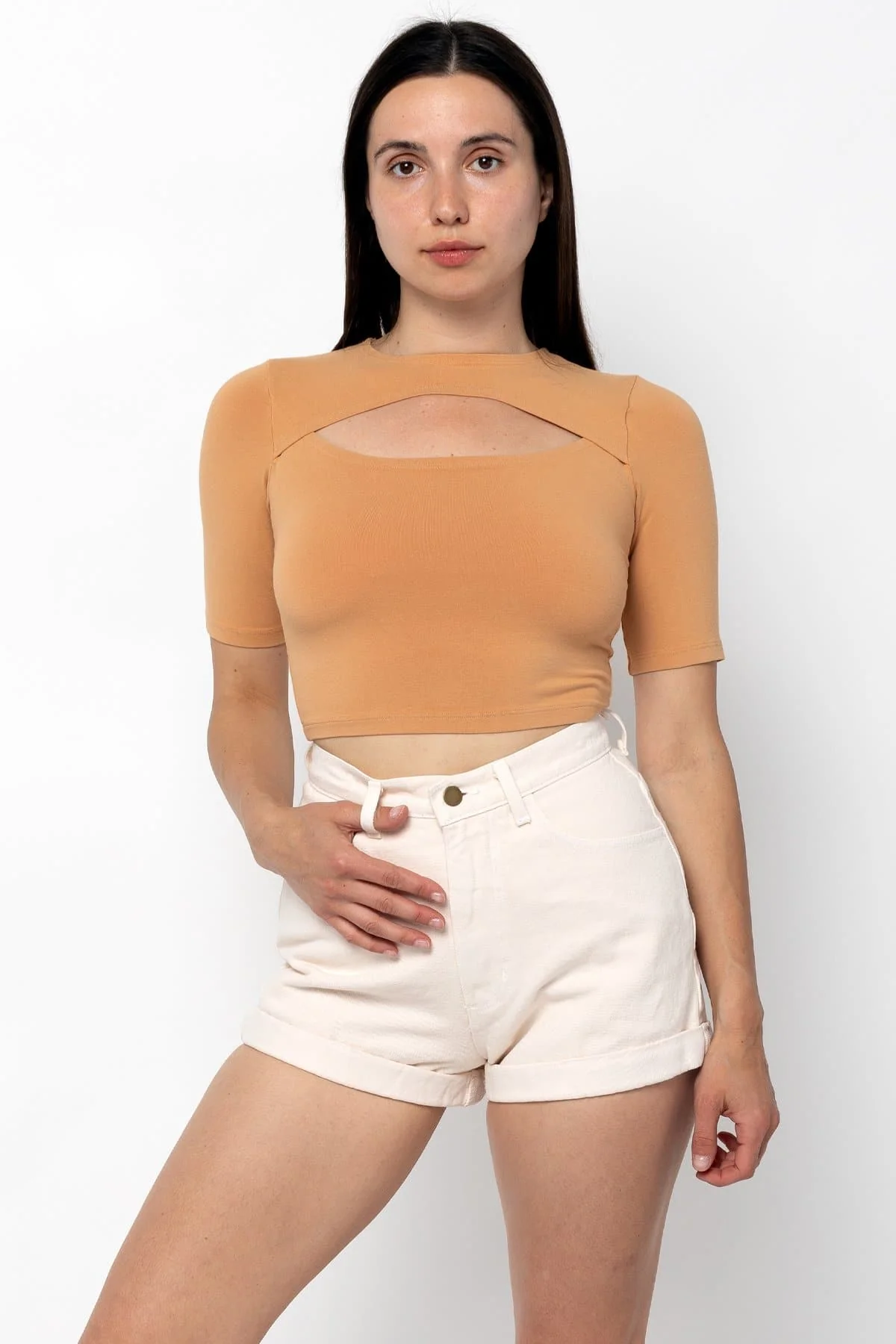 83071GD - Cut Out Crop Top - Image 4