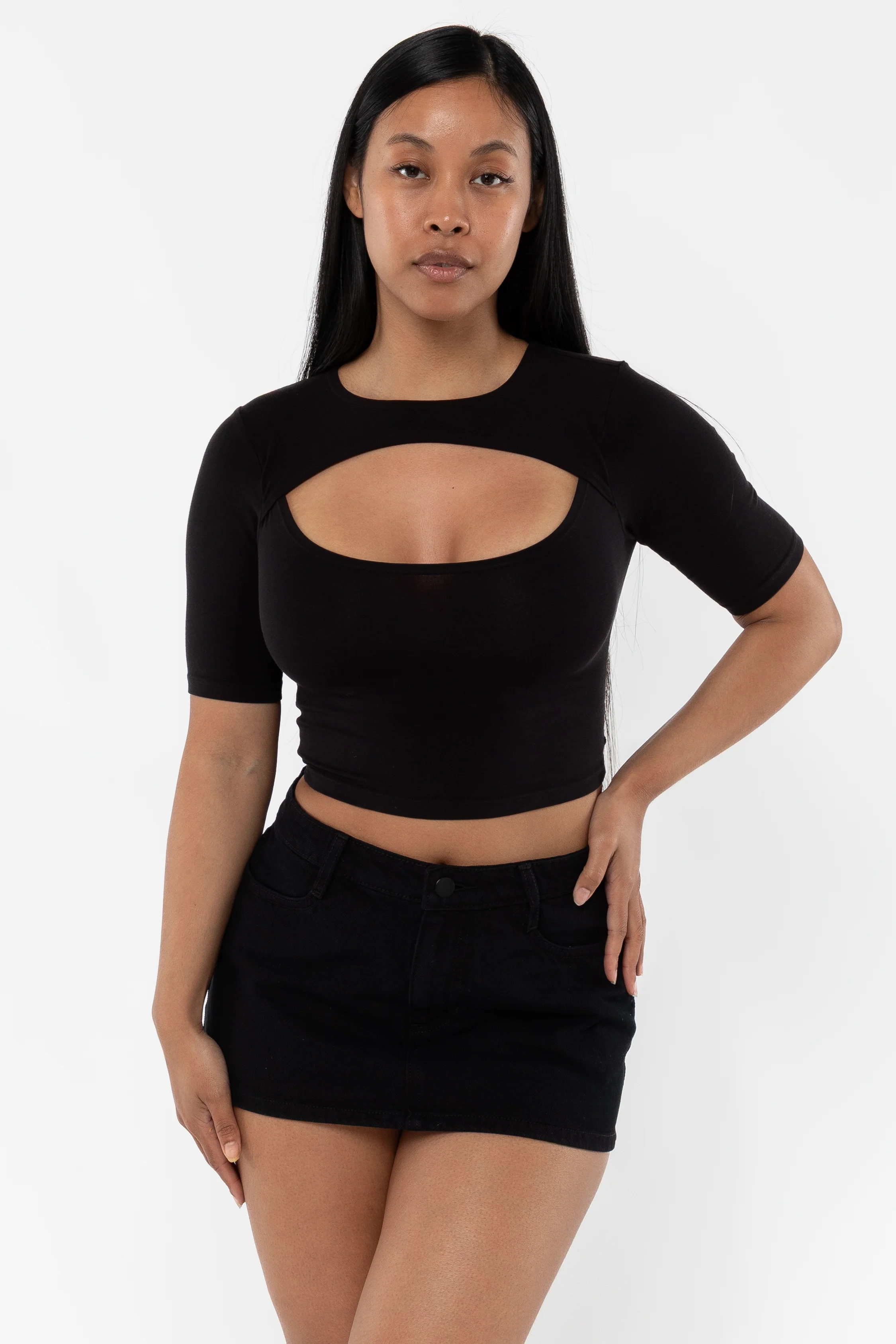 83071GD - Cut Out Crop Top - Image 6