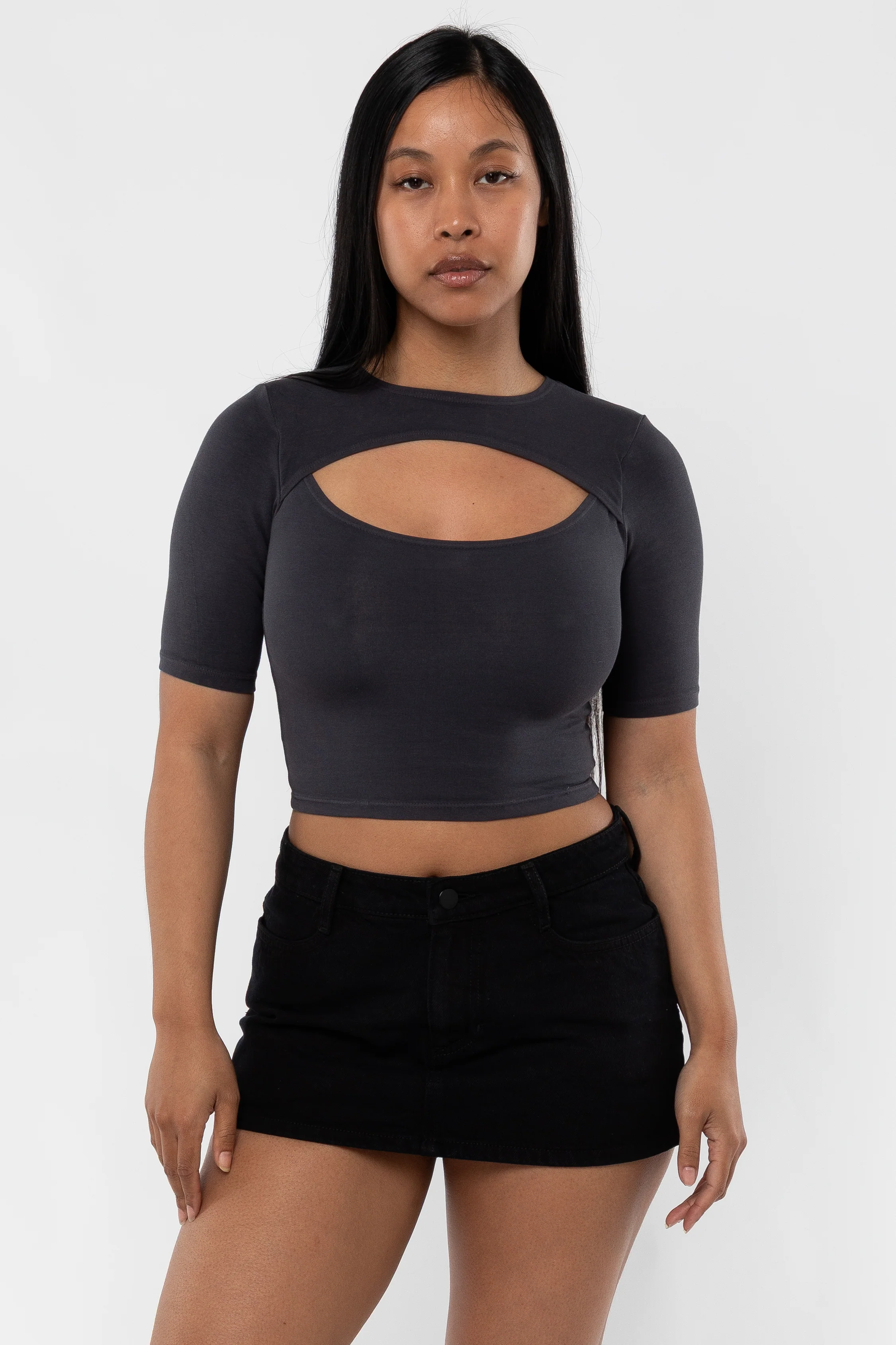 83071GD - Cut Out Crop Top - Image 8