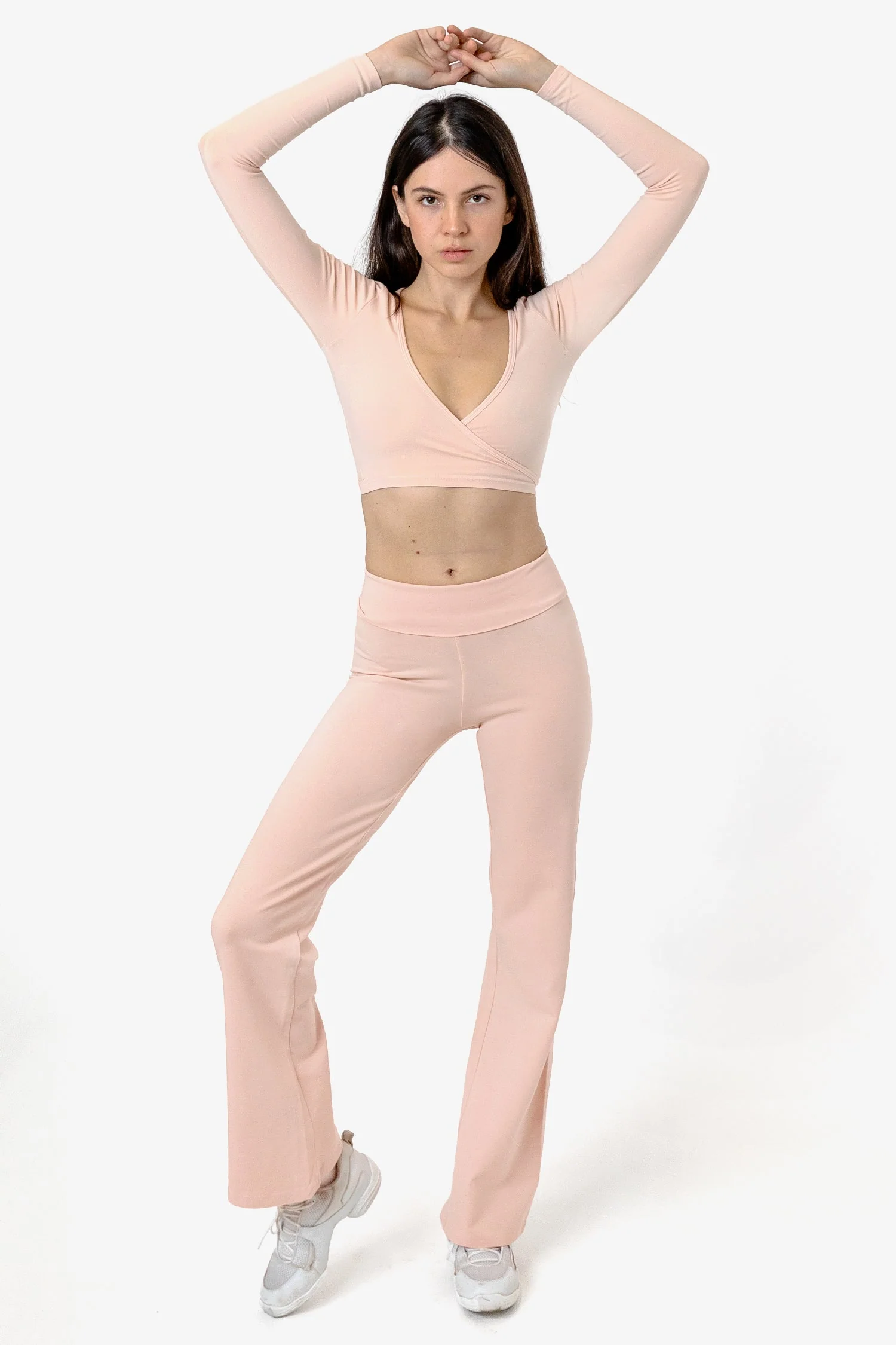83077GD - Garment Dye Long Sleeve Wrap Top - Image 10