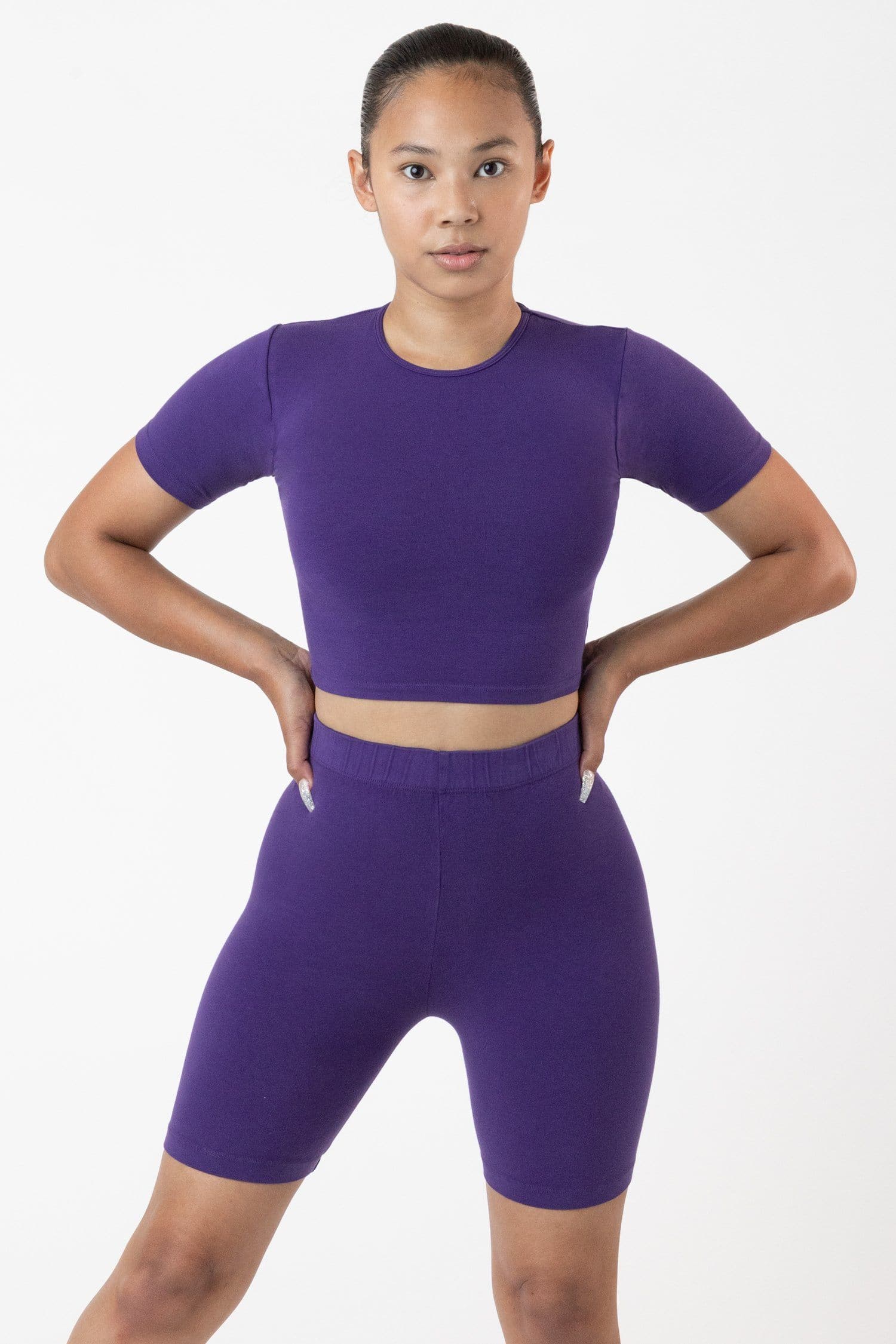 83078GD - Garment Dye Short Sleeve Crop Top - Image 2