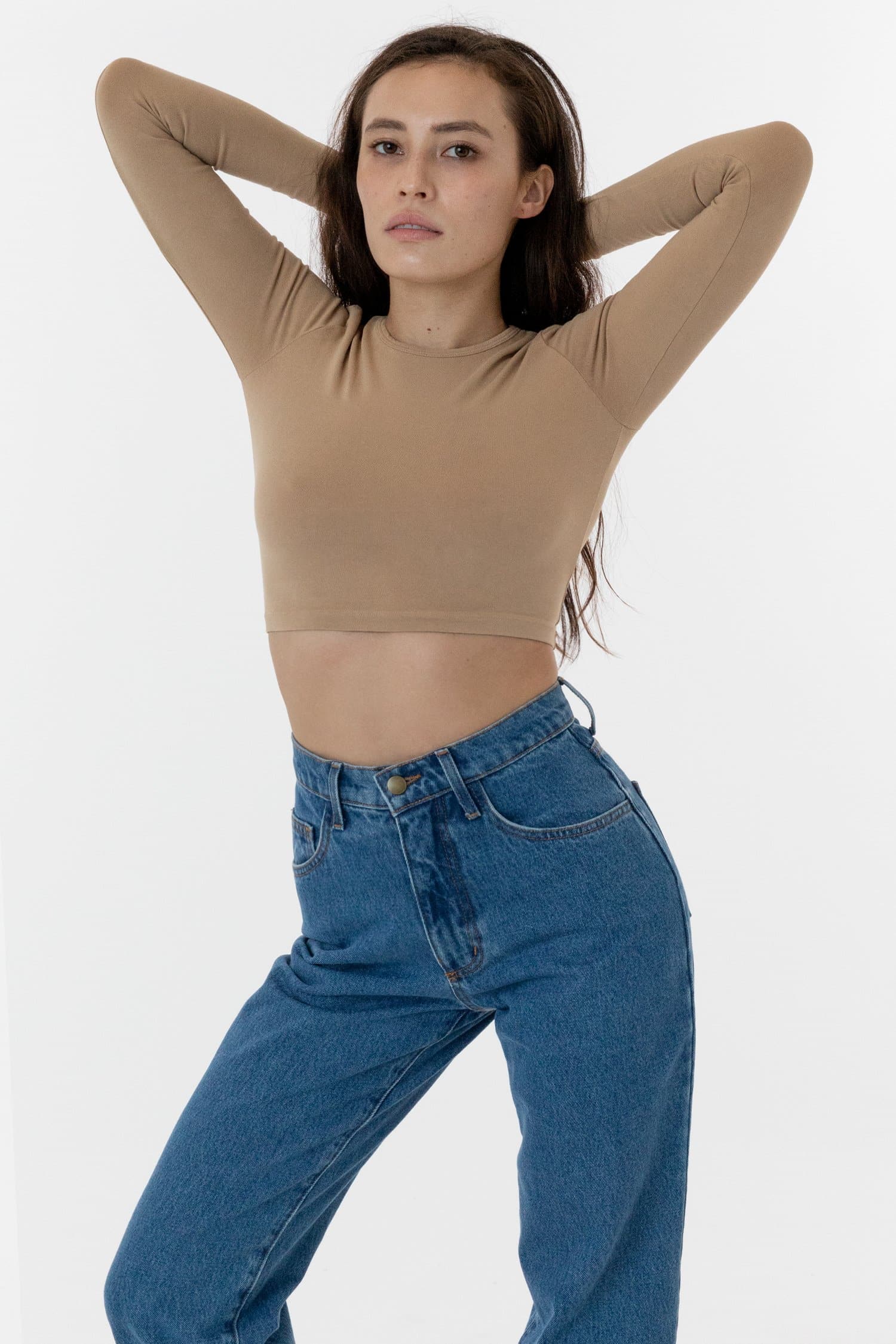 83079GD - Garment Dye Long Sleeve Crop Top - Image 13