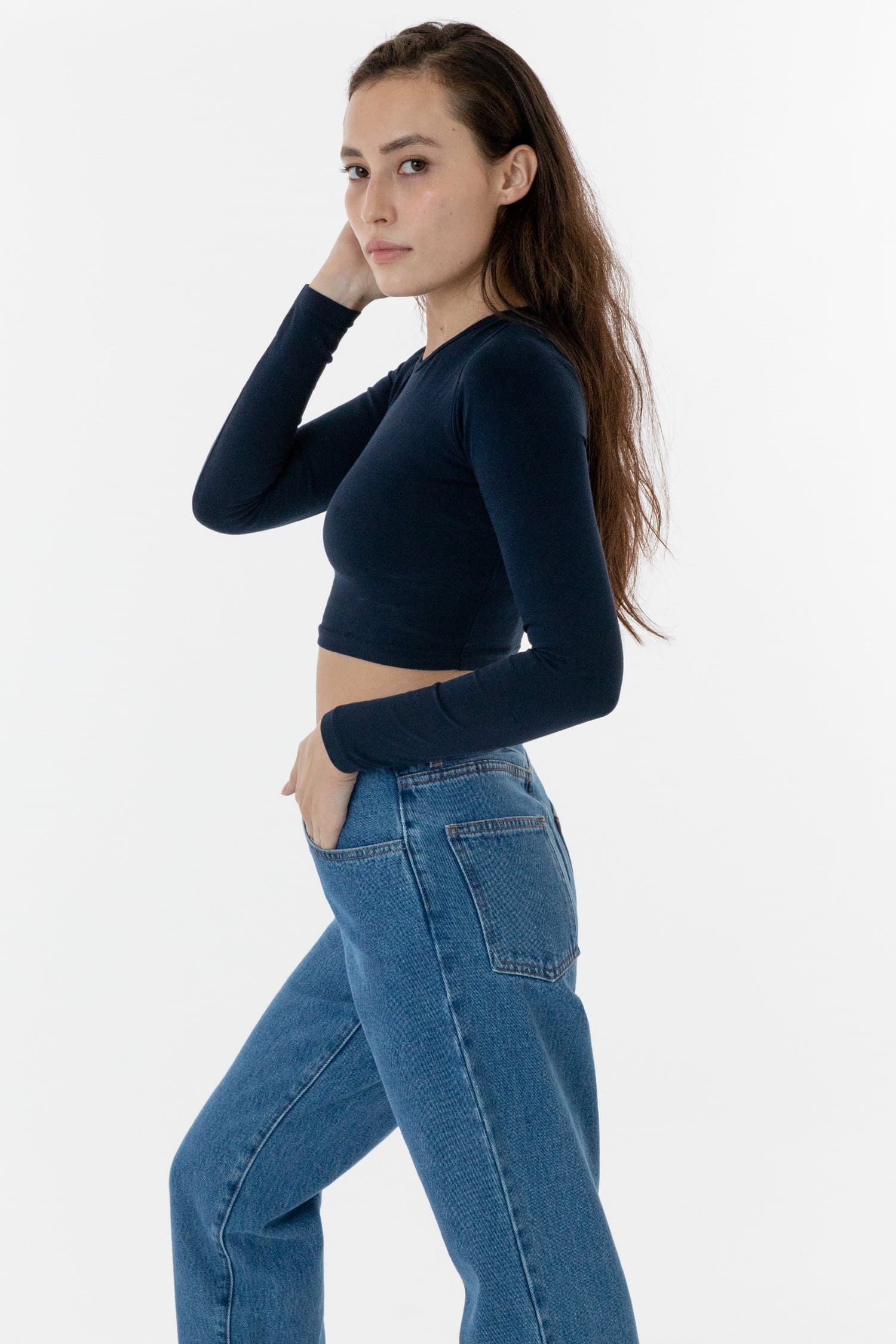 83079GD - Garment Dye Long Sleeve Crop Top - Image 15