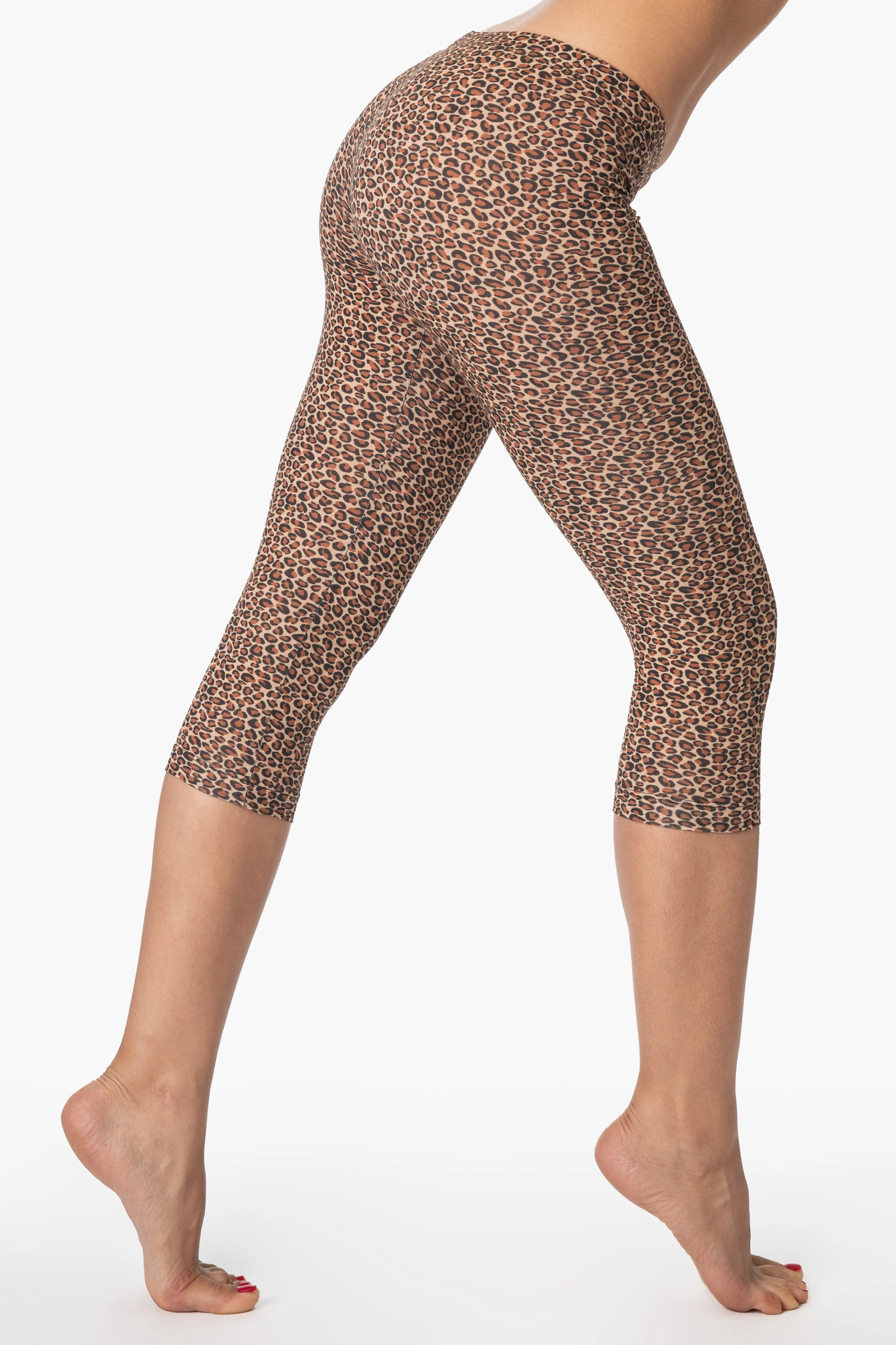 83216P - Printed Cotton Spandex Cropped Legging - Image 2