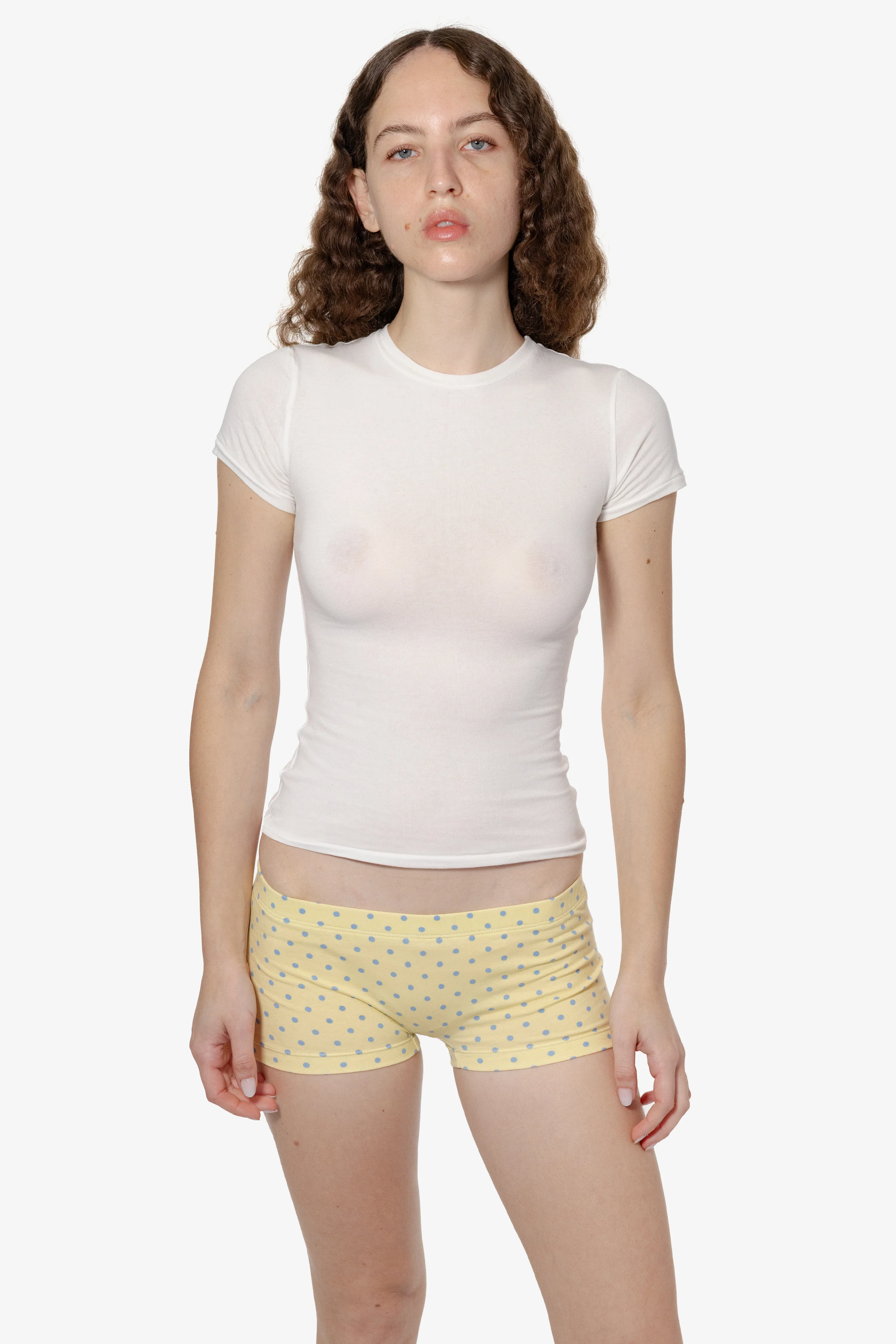 8332P - Printed Cotton Spandex Mini Shorts - Image 6