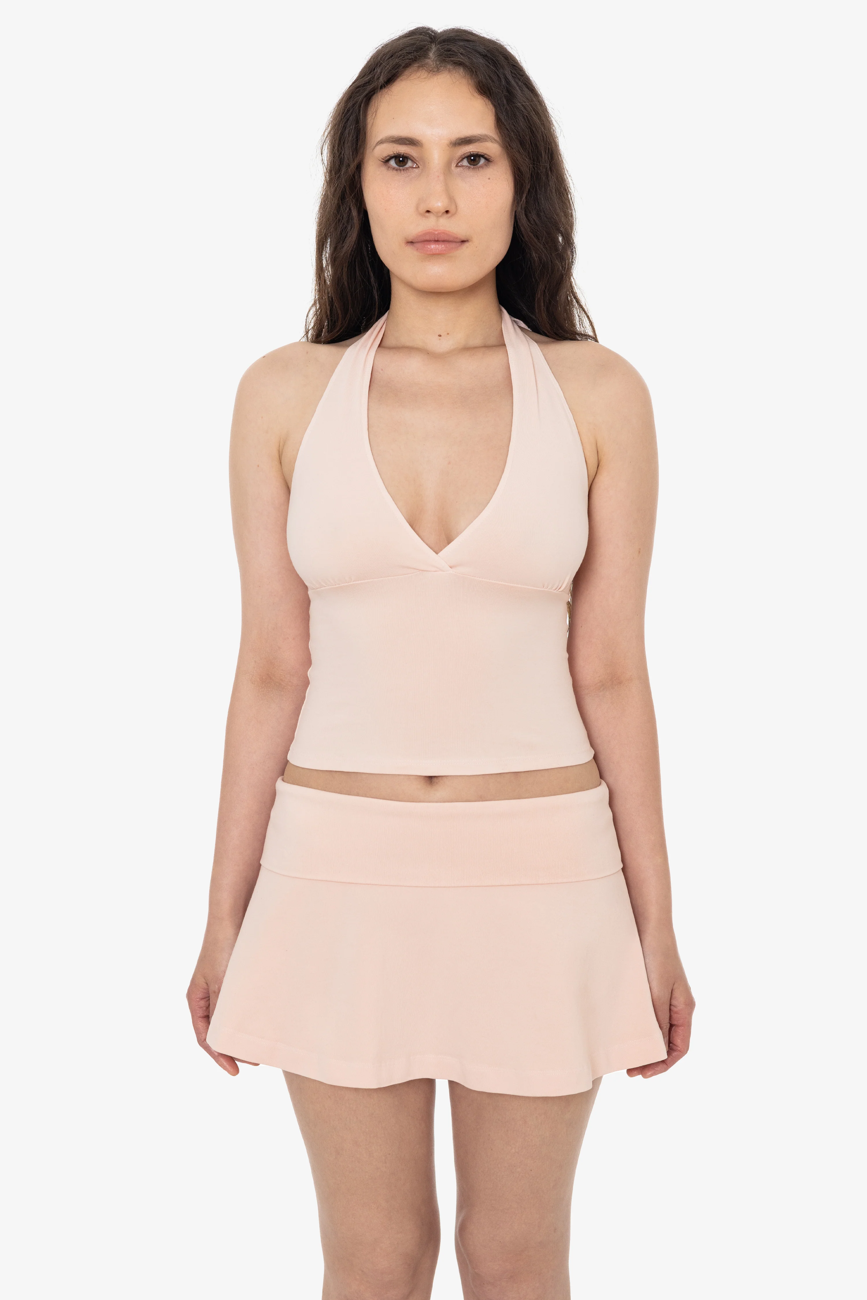8335GD - Garment Dye Cotton Spandex Yoga Skirt - Image 6