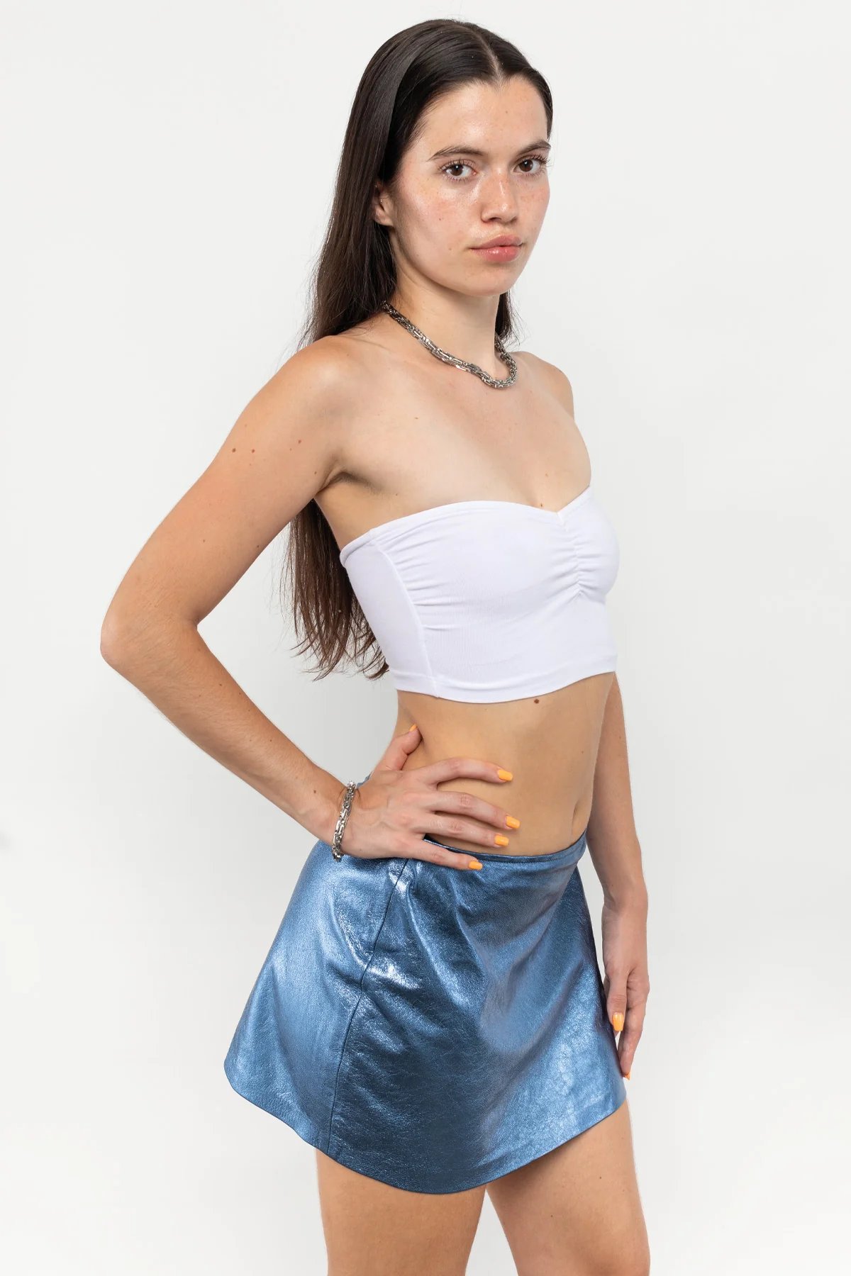 8337GD - Garment Dye Ruched Front Tube Top - Image 12
